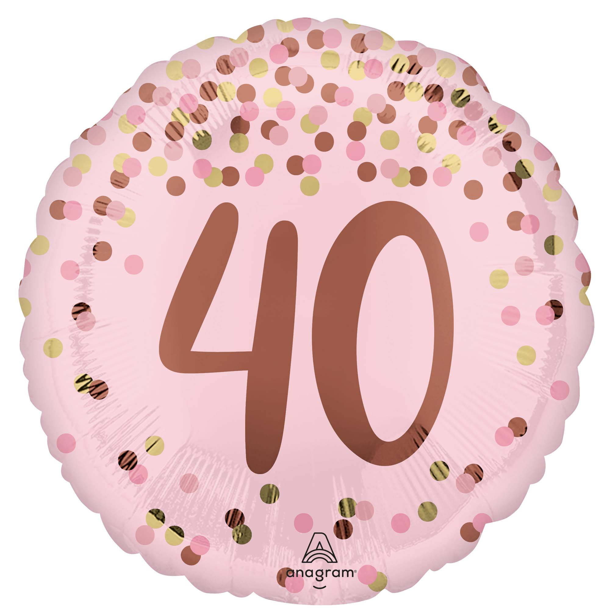 45cm Standard HX Pretty Pink 40th Birthday S40