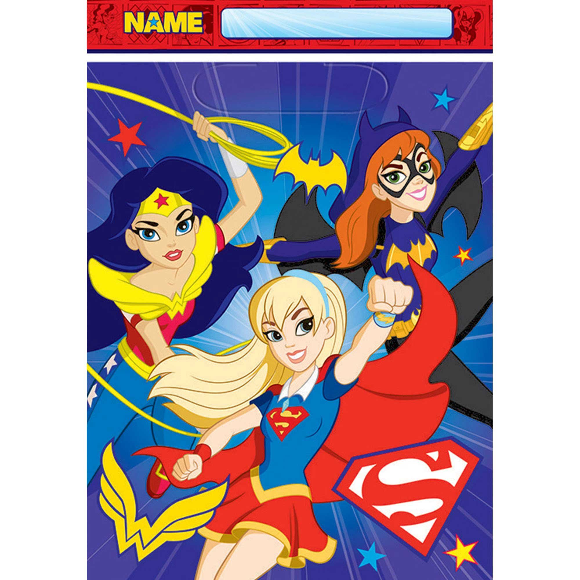 DC Superhero Girls Folded Loot Bags
