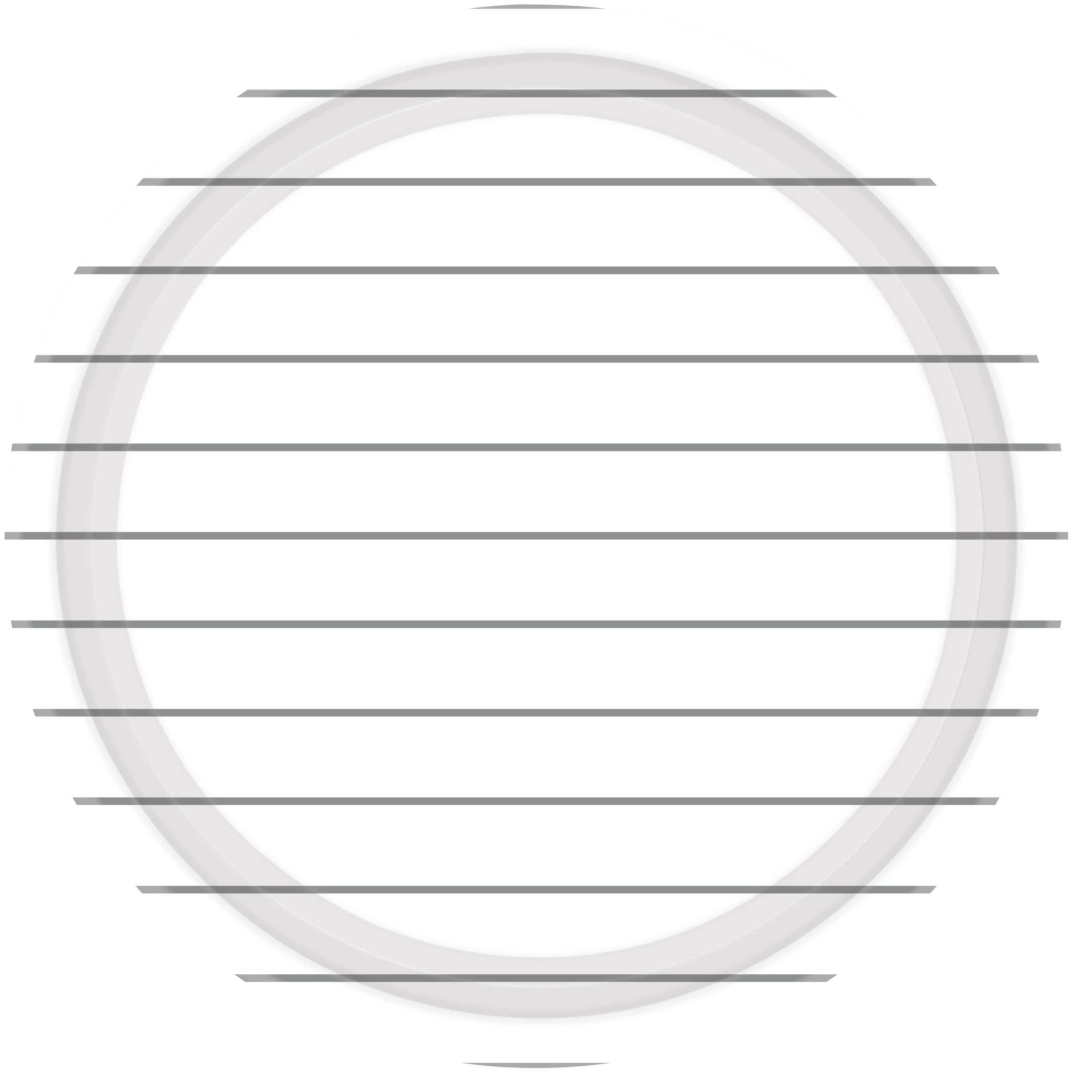 Stripes Paper Plates 23cm Round 8CT -  Silver NPC