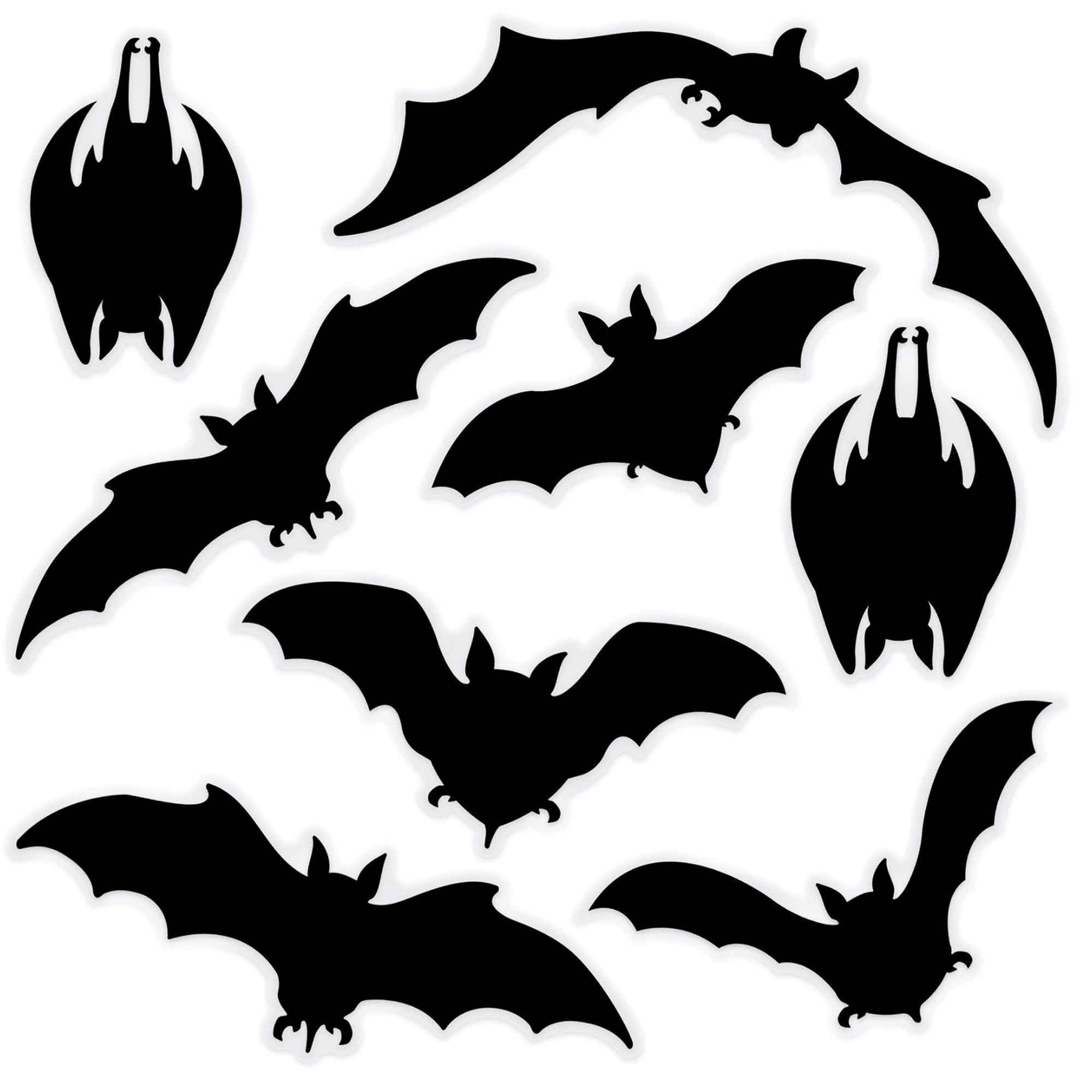 Beistle Bat Silhouette Clings