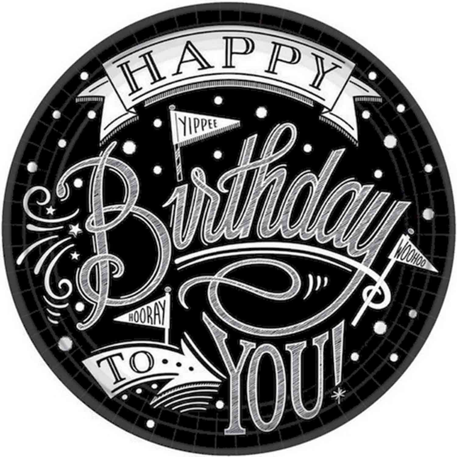 Hooray, It's Your Birthday 23cm Round Paper Plates