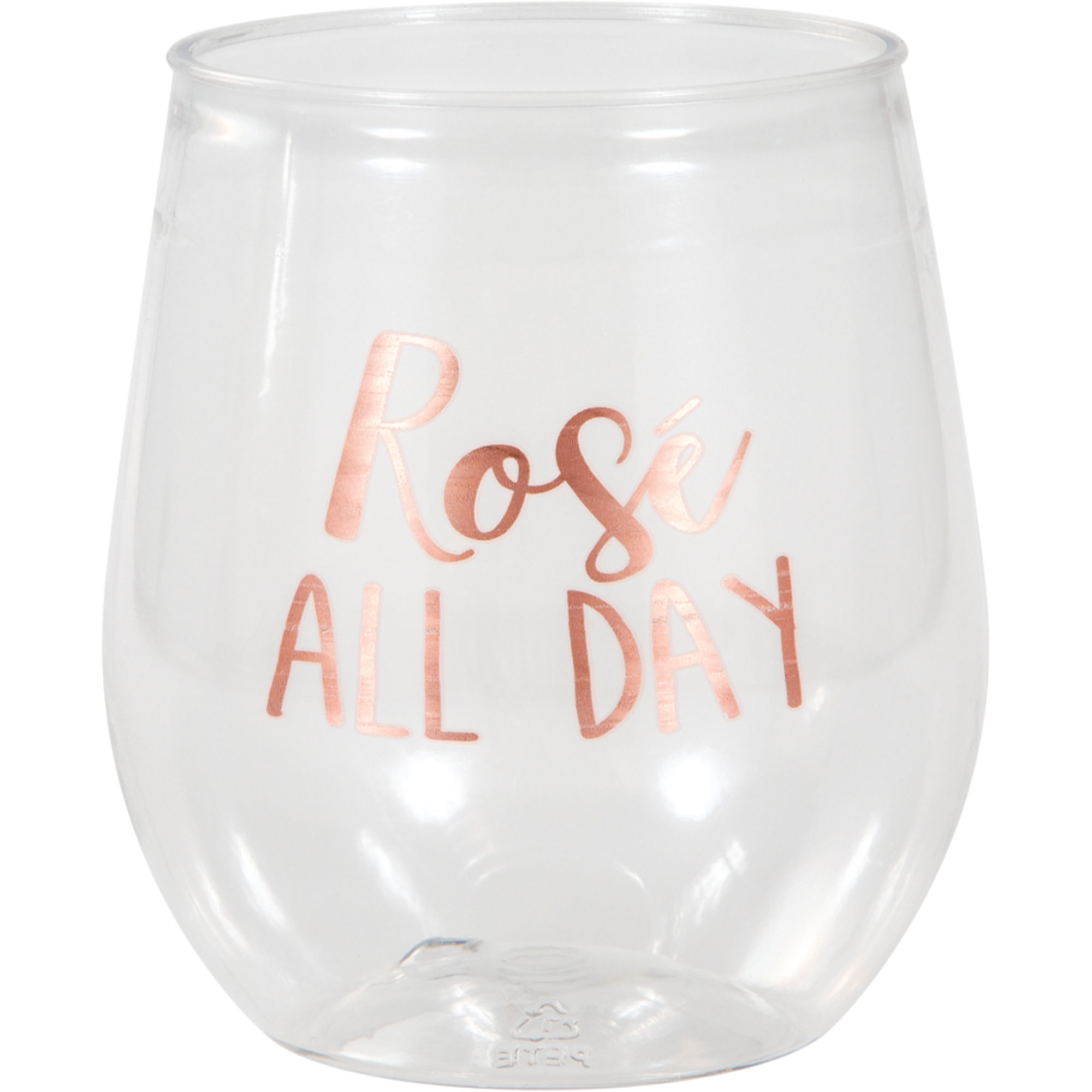 Rose All Day Stemless Plastic Wine Tumbler Rose ALL DAY 414ml