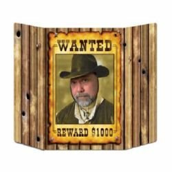 Beistle Western Wanted Poster Photo Prop