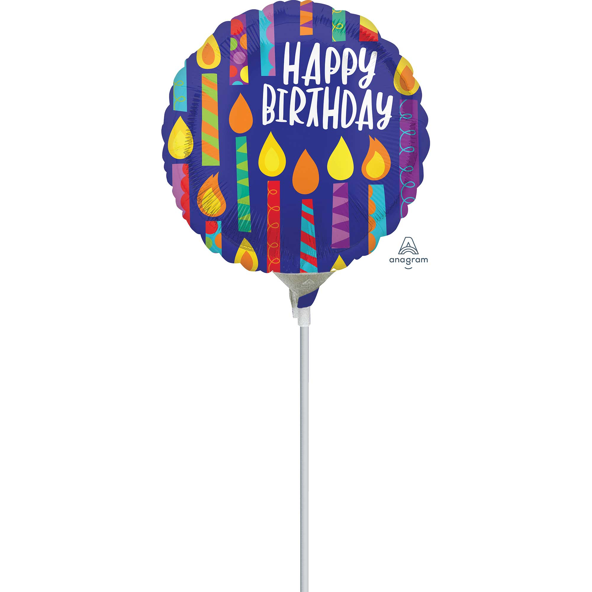 22cm Inflated Happy Birthday Happy Candles A15