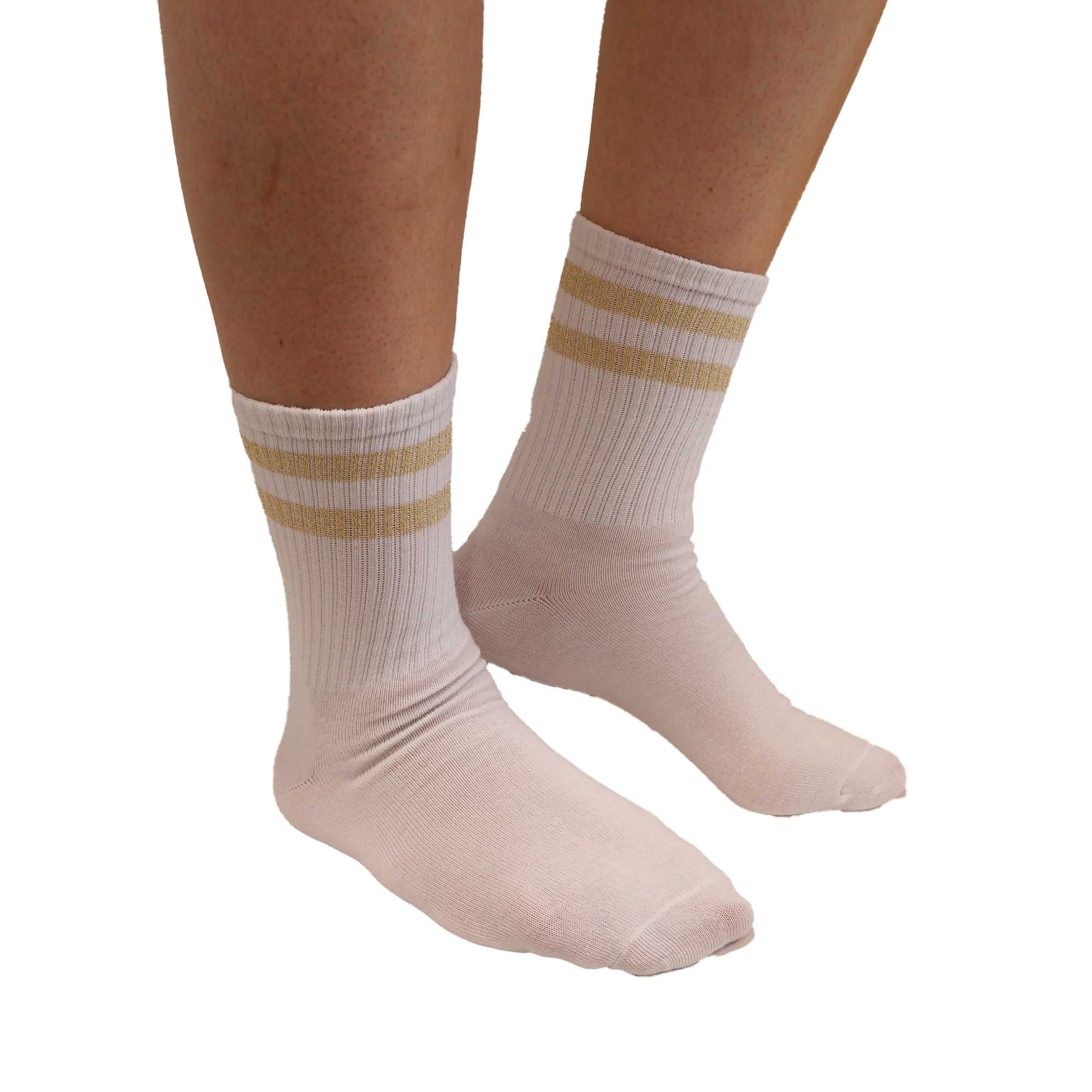 Team Spirit Striped Sock Gold 14+