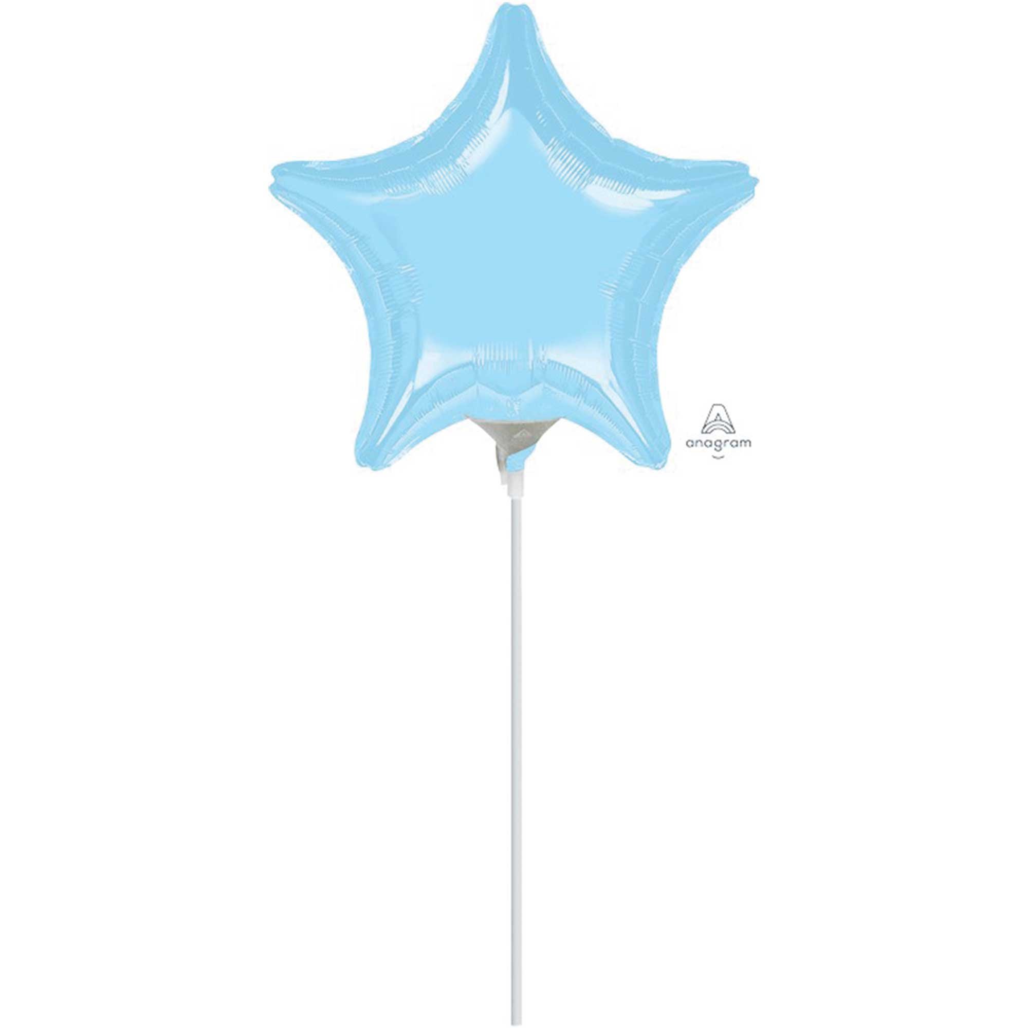 22cm Inflated Star Pastel Blue Star A10
