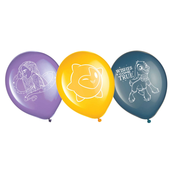 Disney Wish Latex Balloons 6Pk