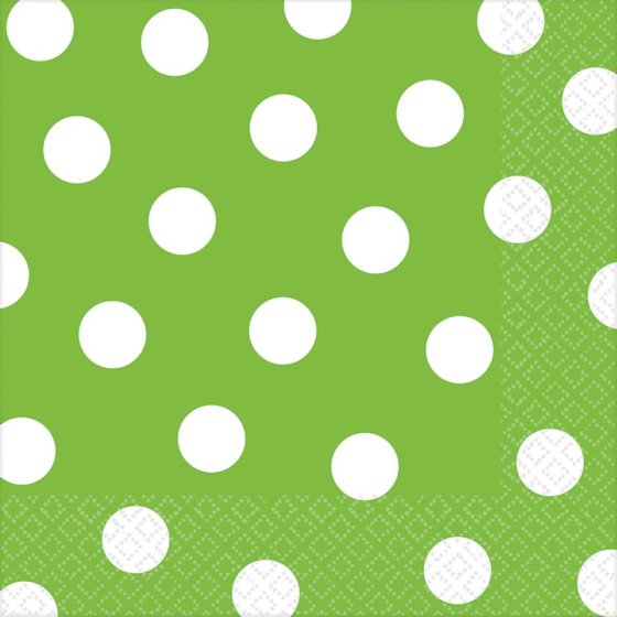 Dots Lunch Napkins Kiwi