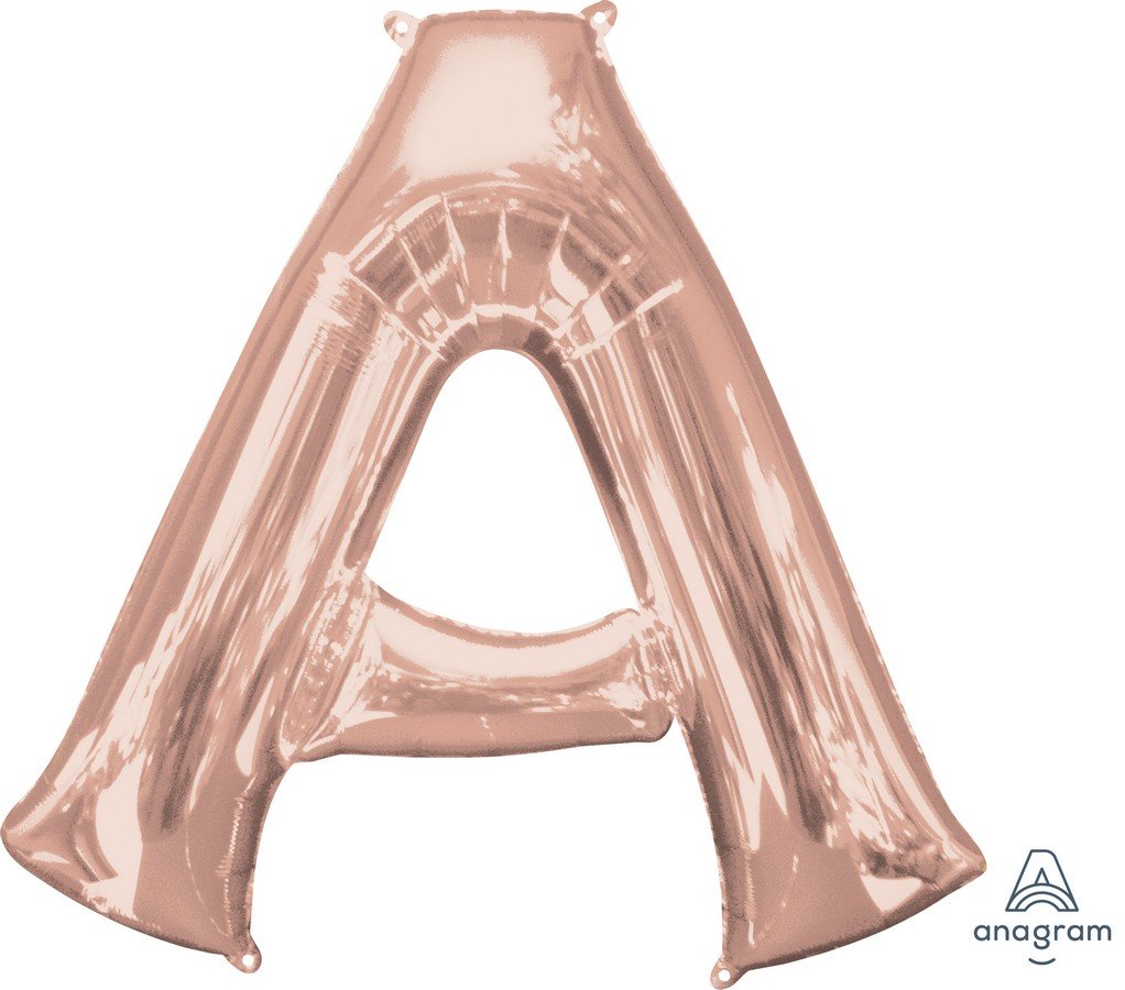 SuperShape Letter A Rose Gold L34