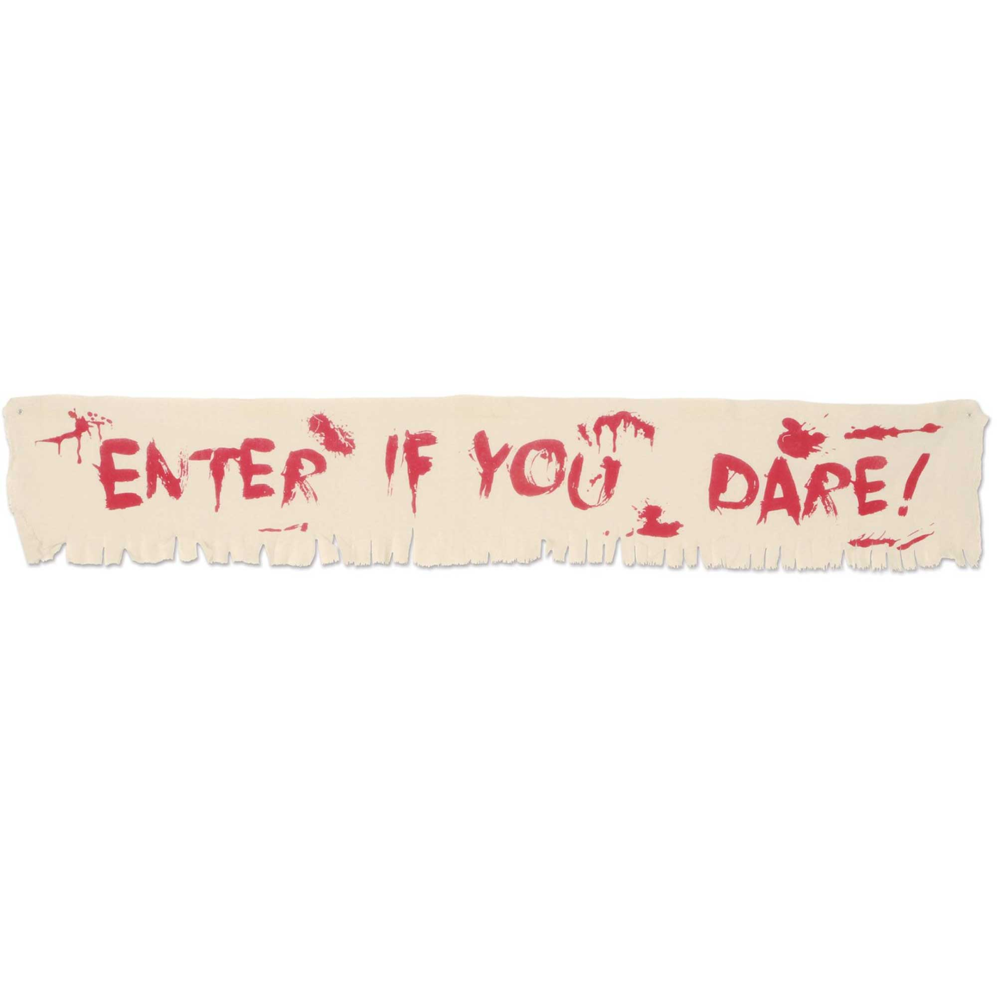 Beistle Enter If You Dare! Fabric Banner