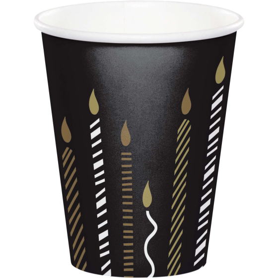 Golden Wishes 266ml Paper Cups