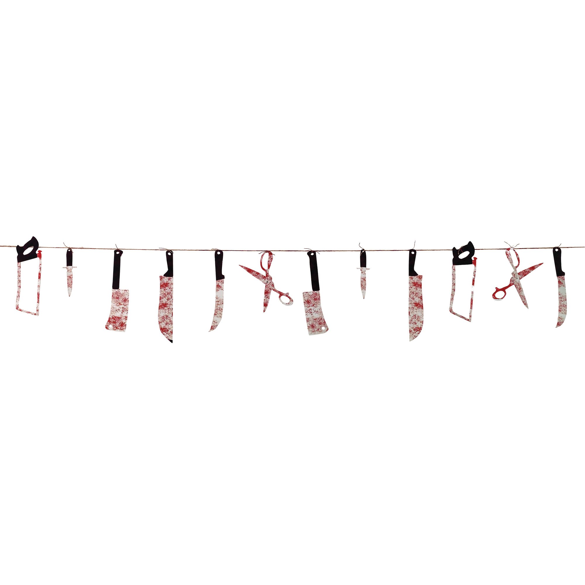 Bloody Weapons Hanging Garland Decoration Plastic