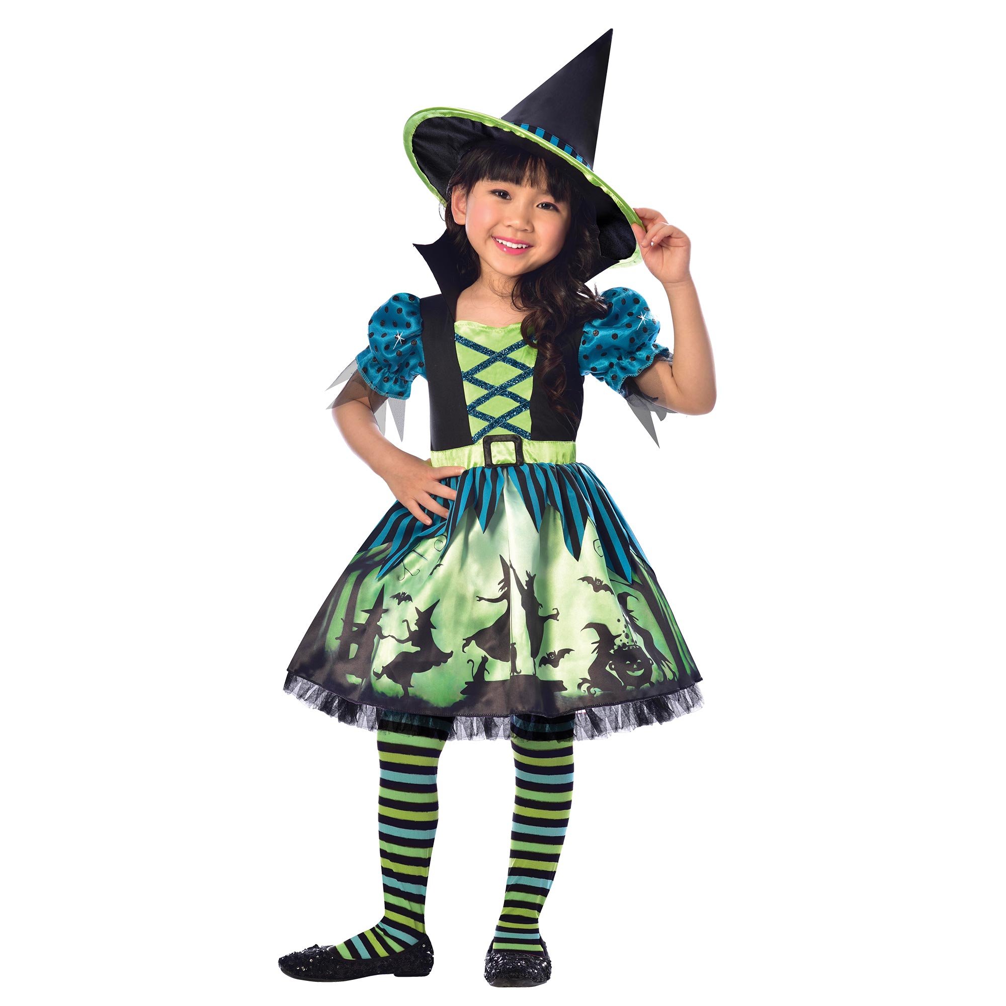 Costume Hocus Pocus Witch Girls 6-8 Years