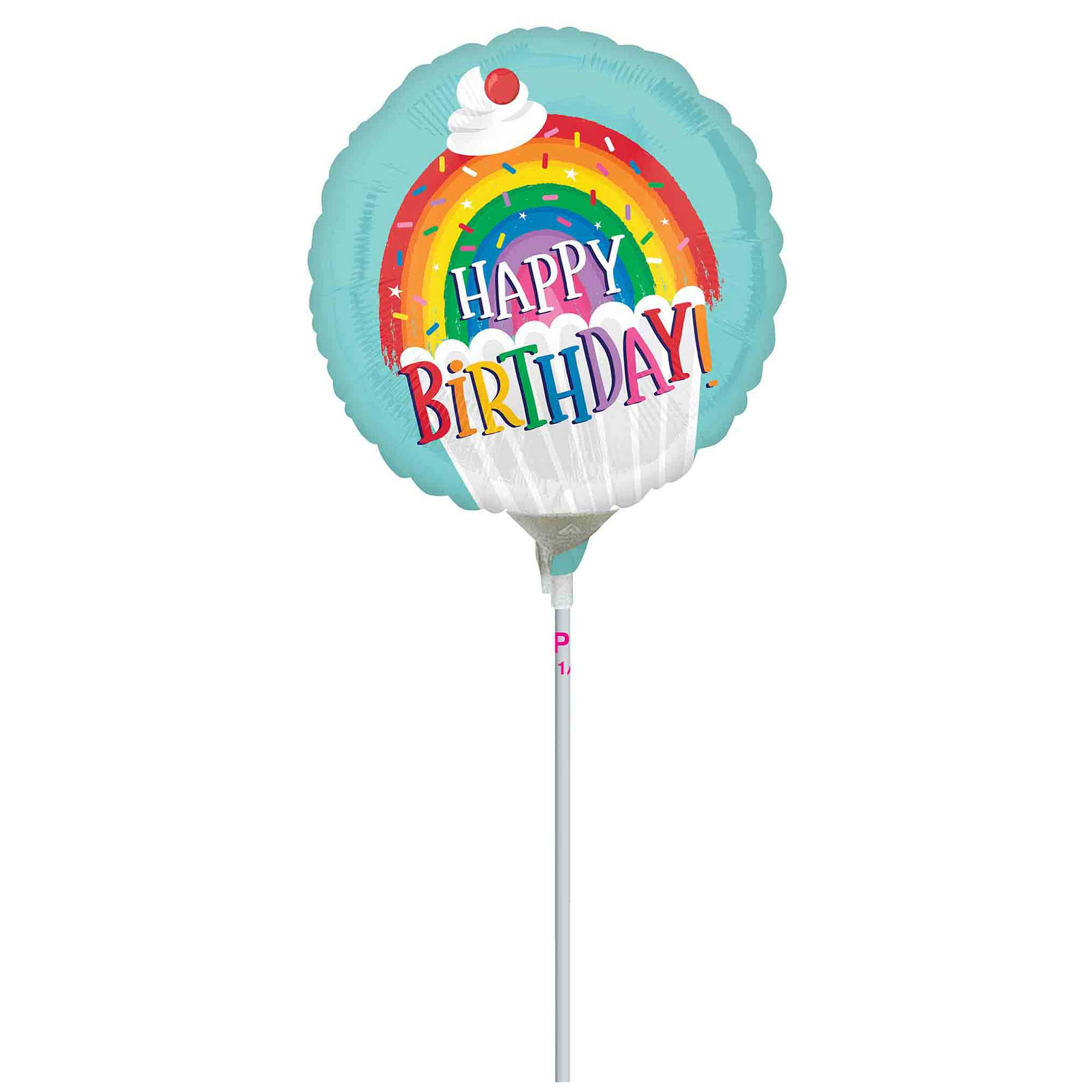 22cm Inflated Rainbow Sprinkles Birthday A15