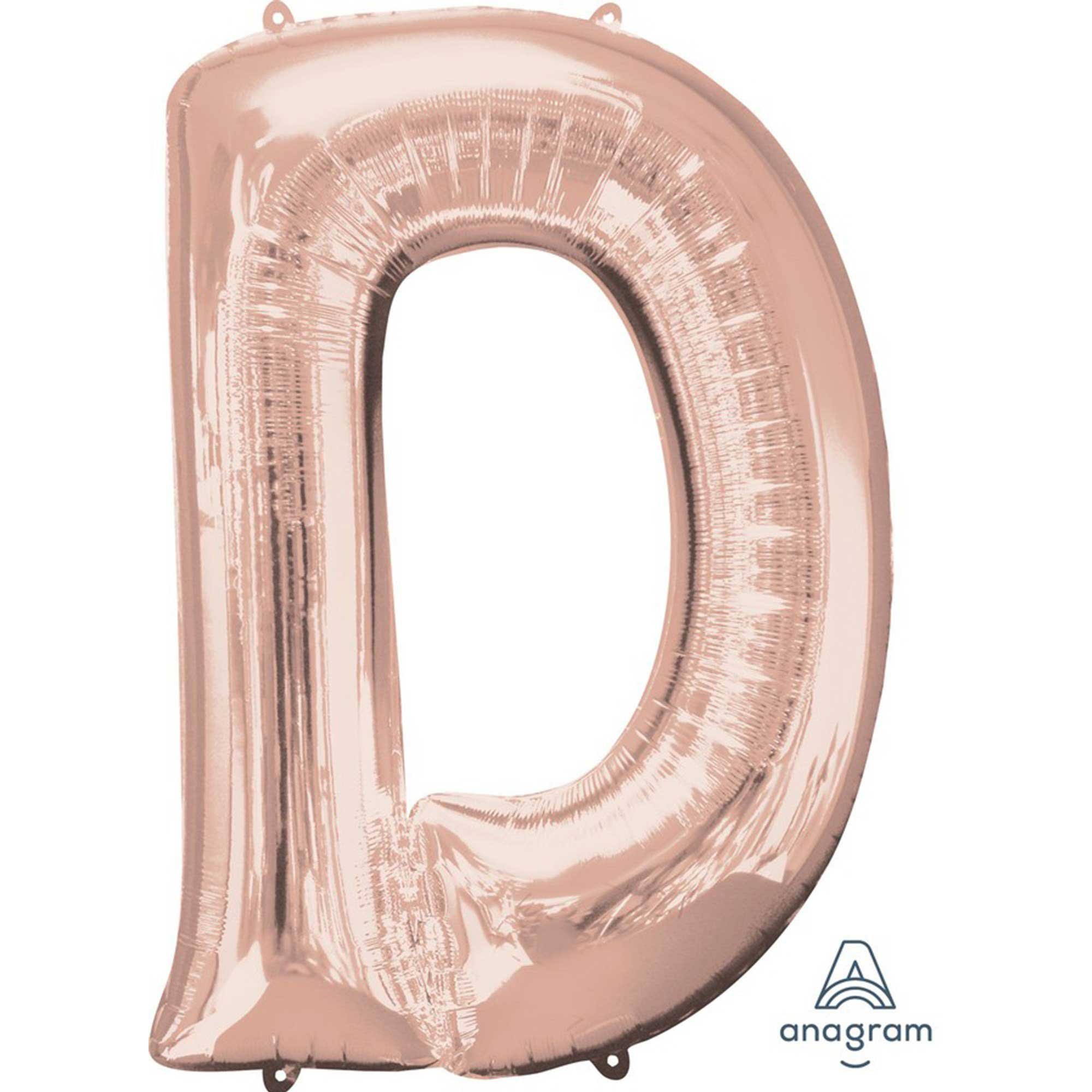 SuperShape Letter D Rose Gold L34