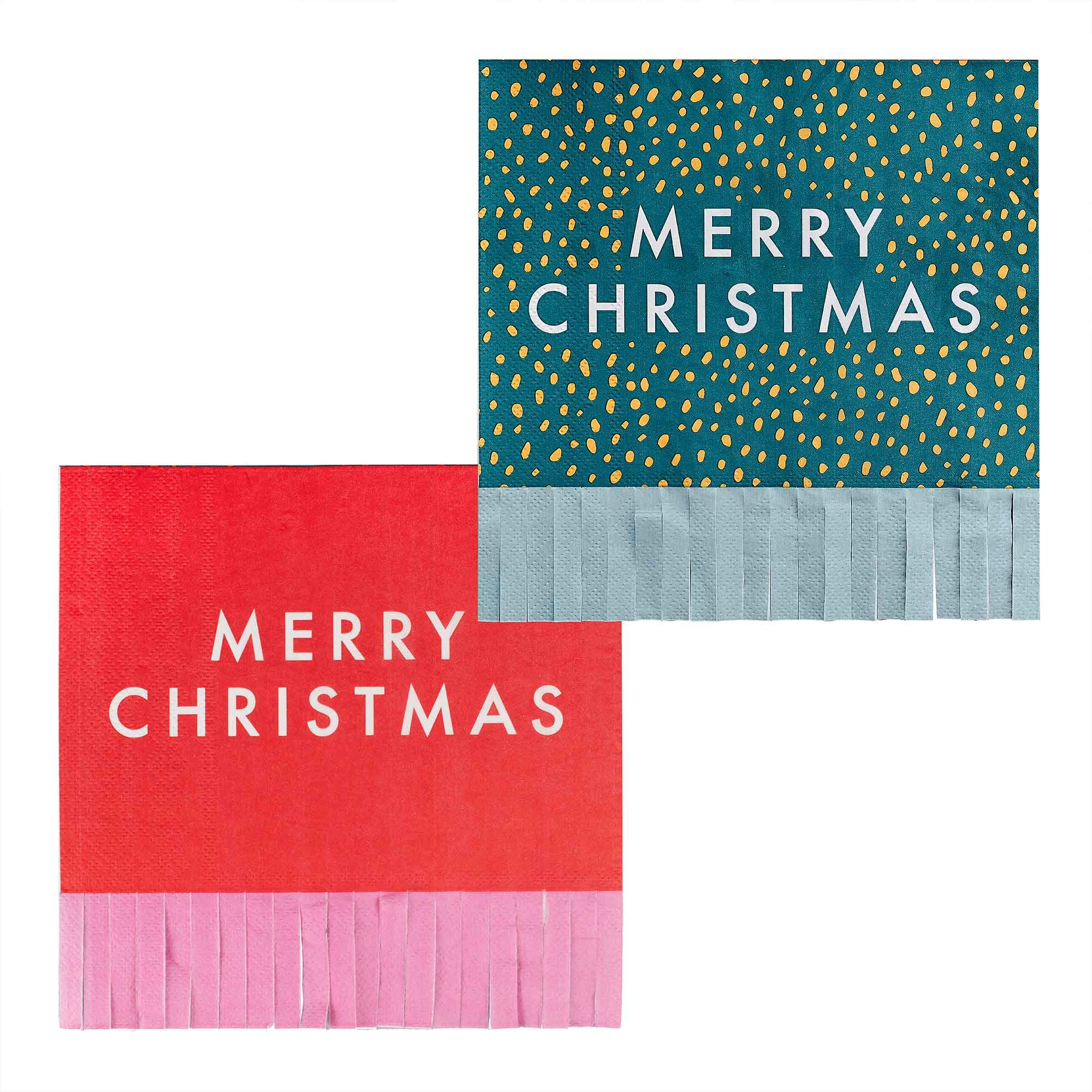 Merry & Bright Merry Christmas Paper Party Napkins