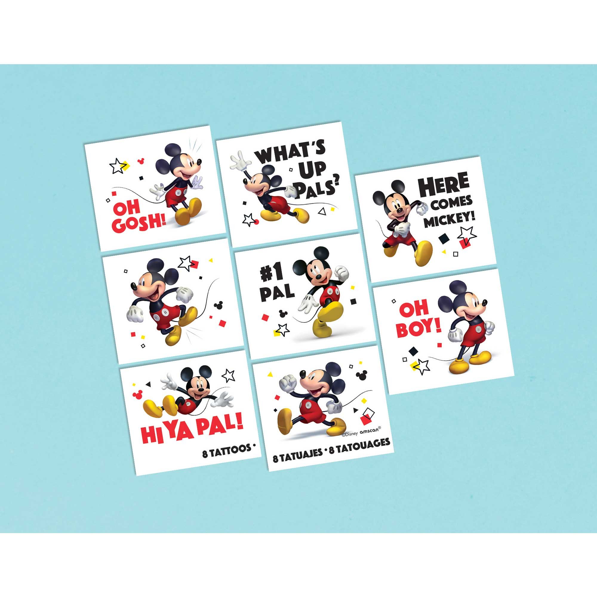 Mickey Mouse Forever Tattoo Favors