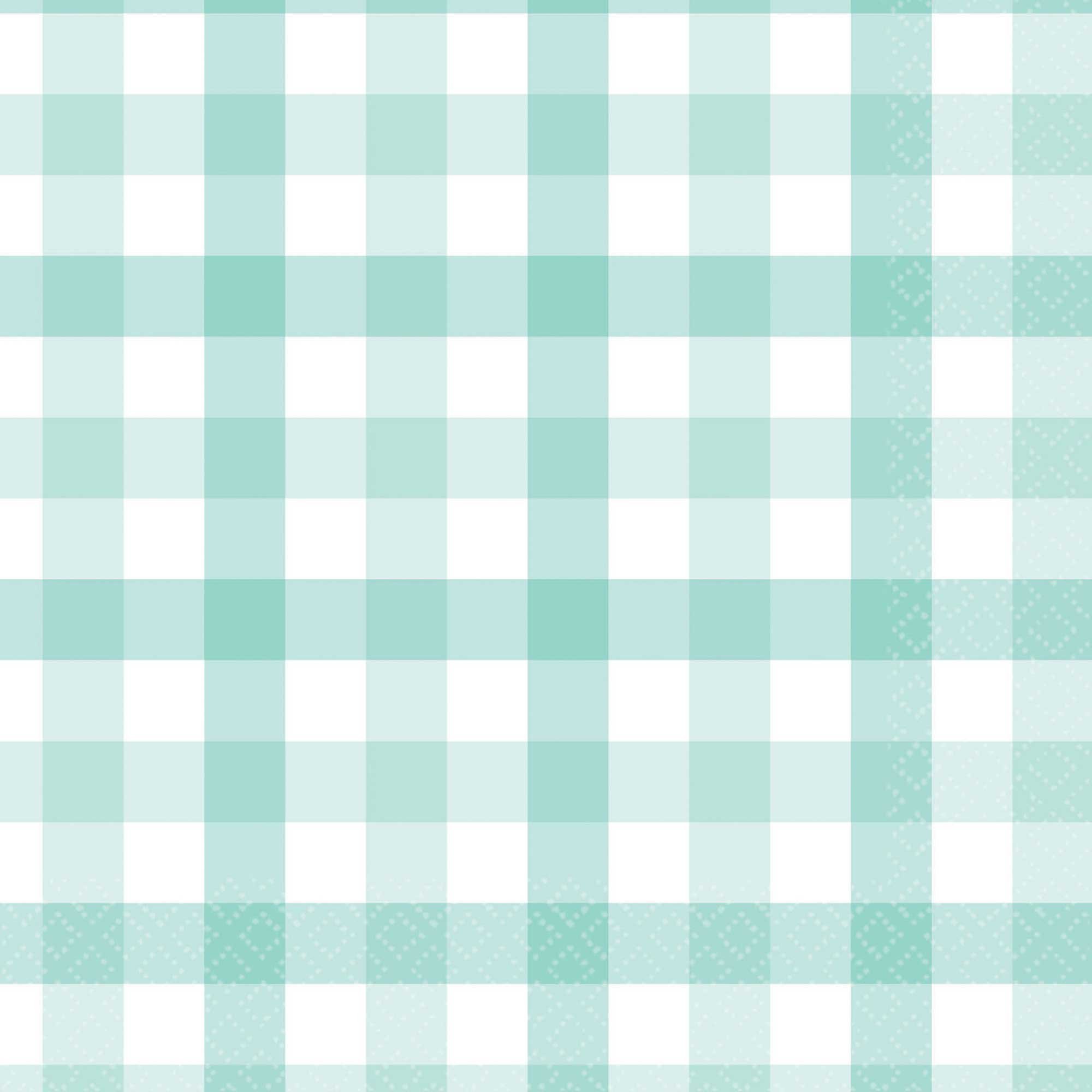 Gingham Lunch Napkin Pastel Mint