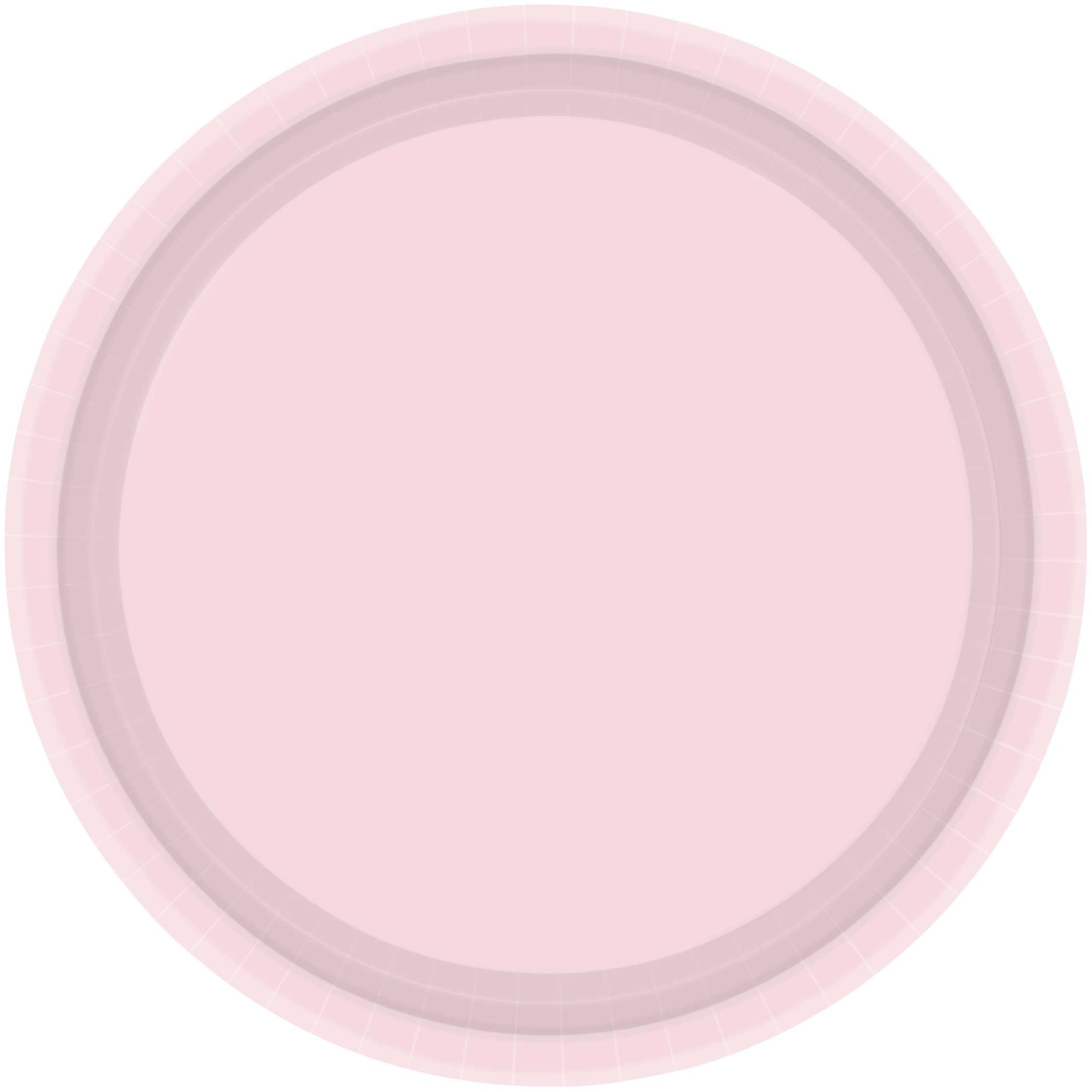 Paper Plates 17cm Round 20CT - Pastel Pink NPC