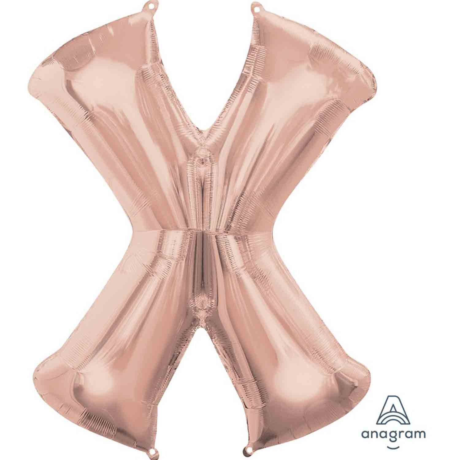 SuperShape Letter X Rose Gold L34