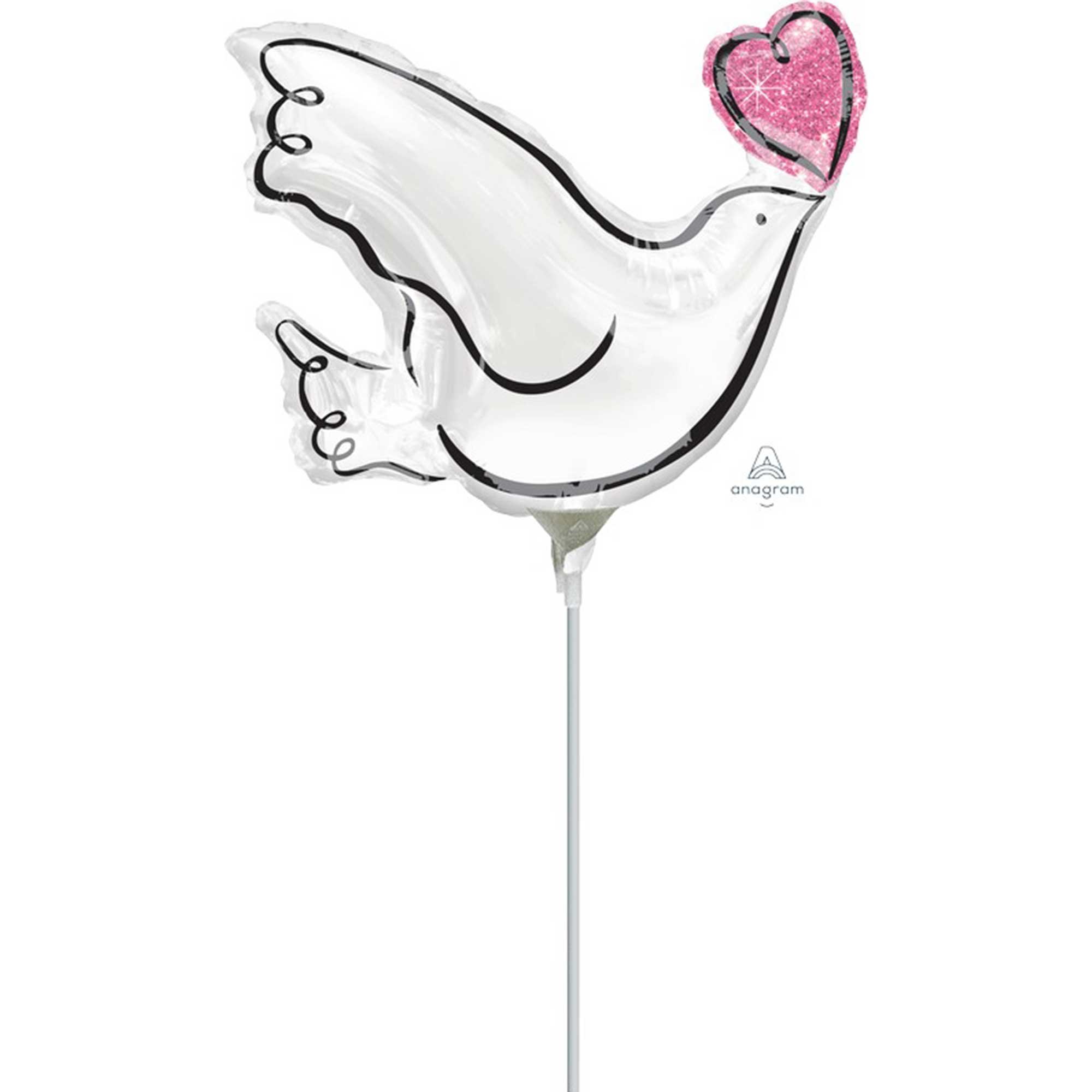 Mini Shape Inflated Wedding Dove A30