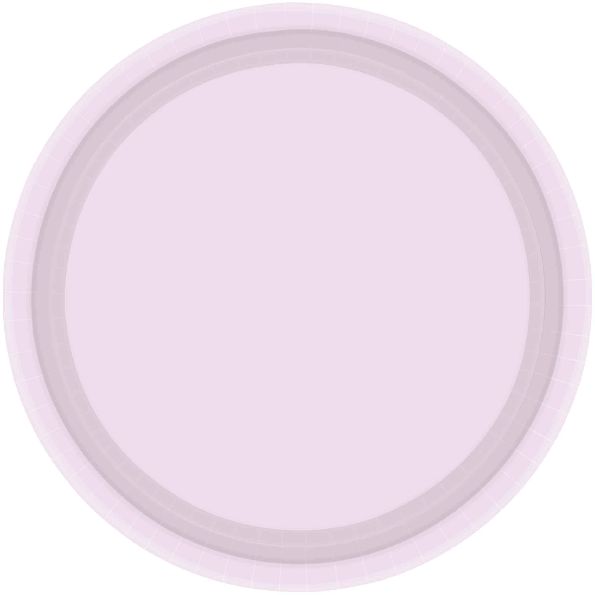 Paper Plates 17cm Round 20CT - Pastel Lilac NPC