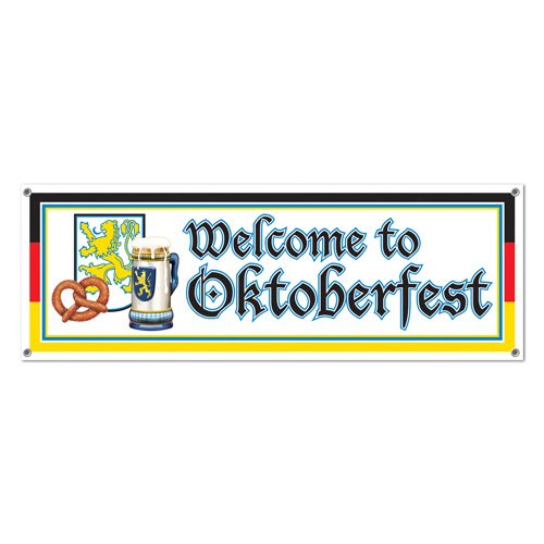 Beistle Welcome to Oktoberfest Sign Banner