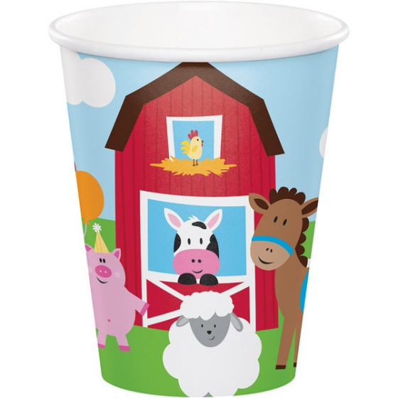 Farmhouse Fun Cups Paper 266ml