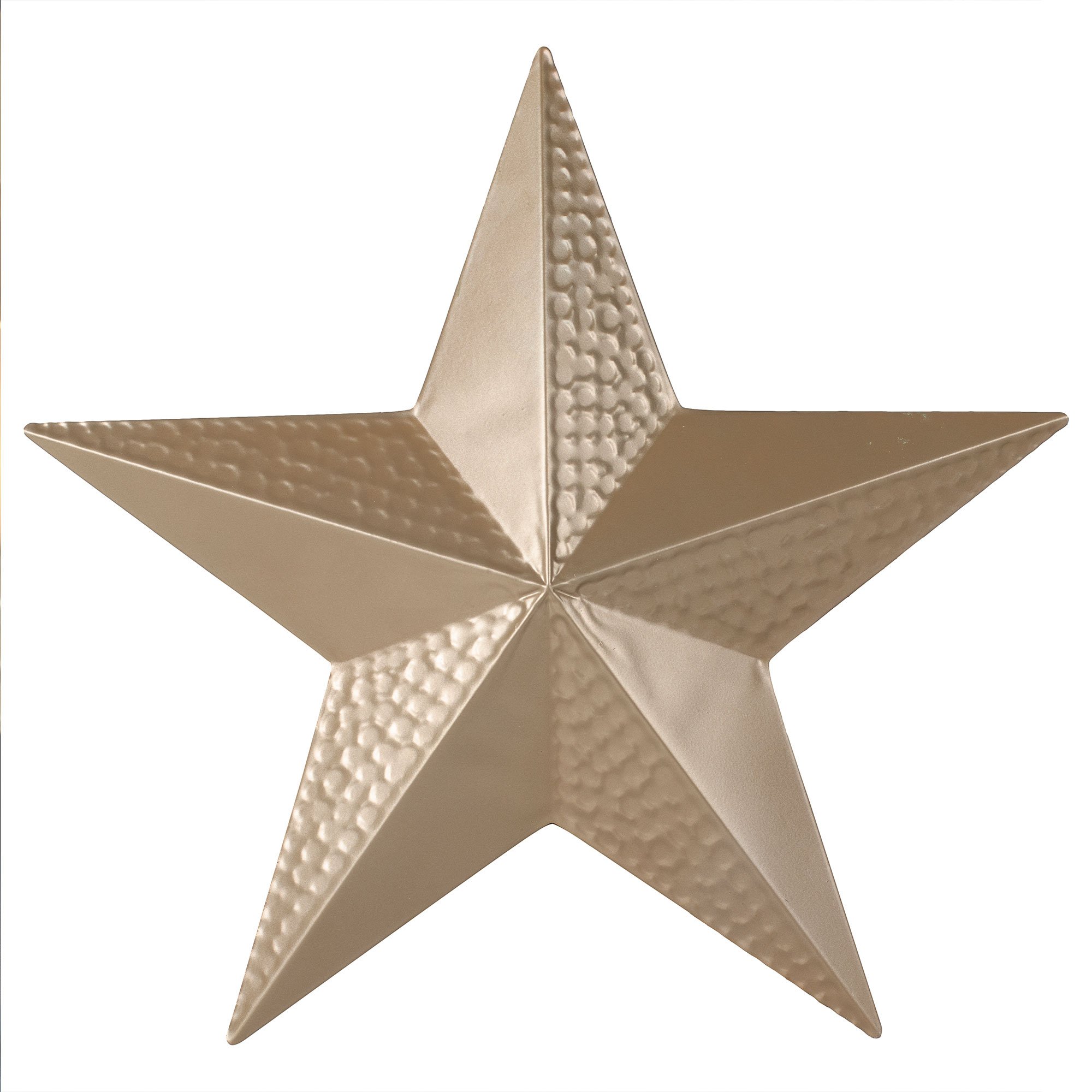 Velvet Luxe Hammered Metal Gold Star Decoration