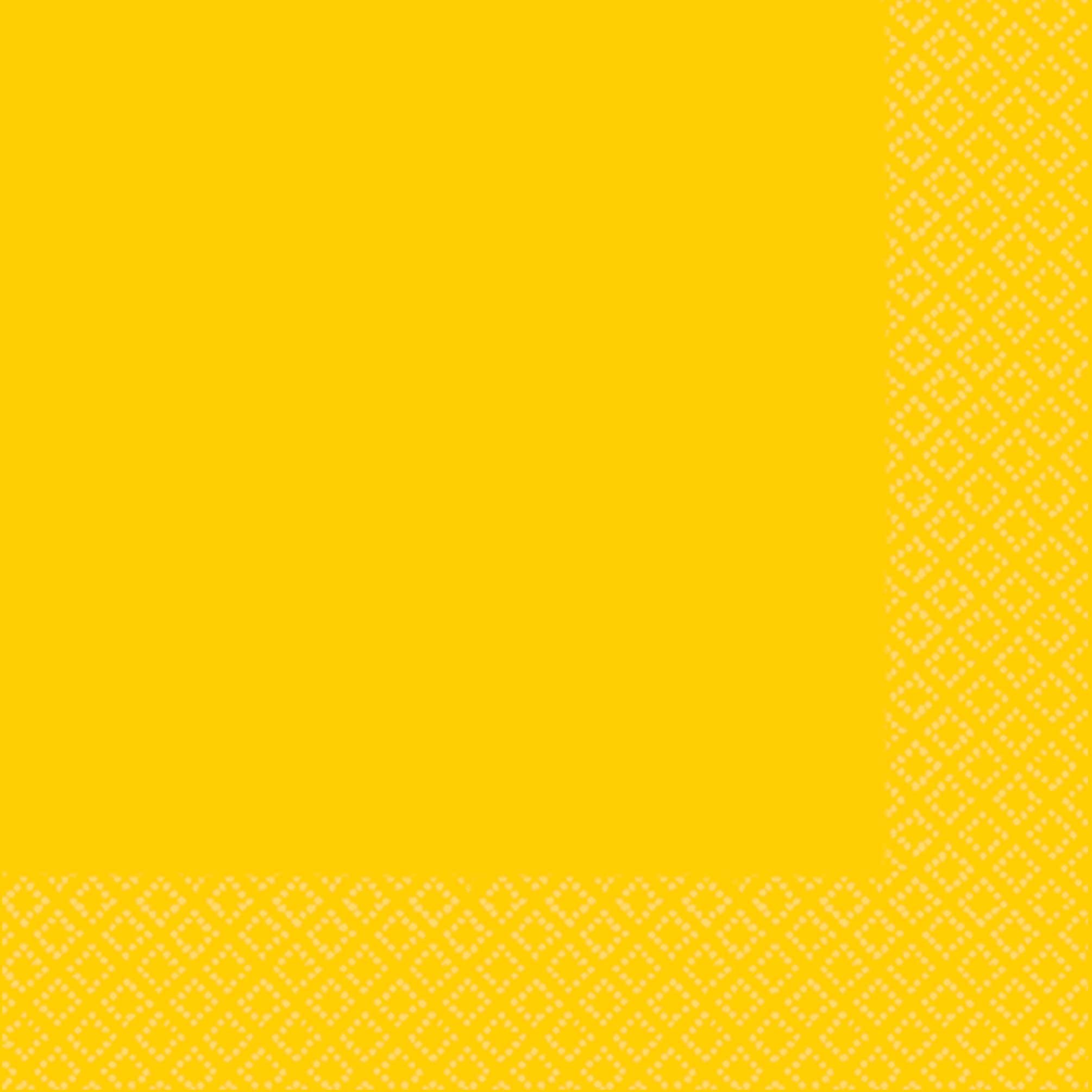 Beverage Napkins 40 Pack 2 PLY - Sunshine Yellow