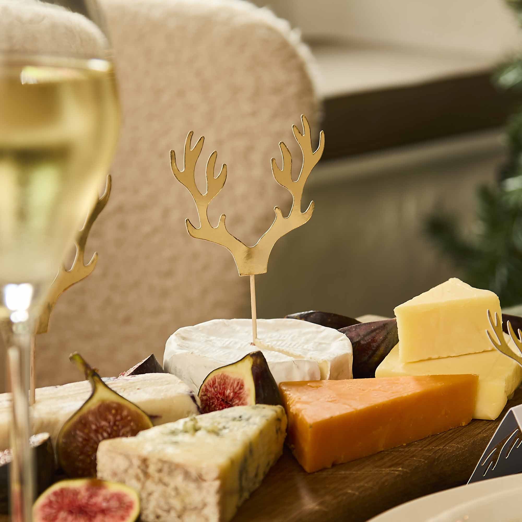 Cosy Christmas Antler Cupcake Topper