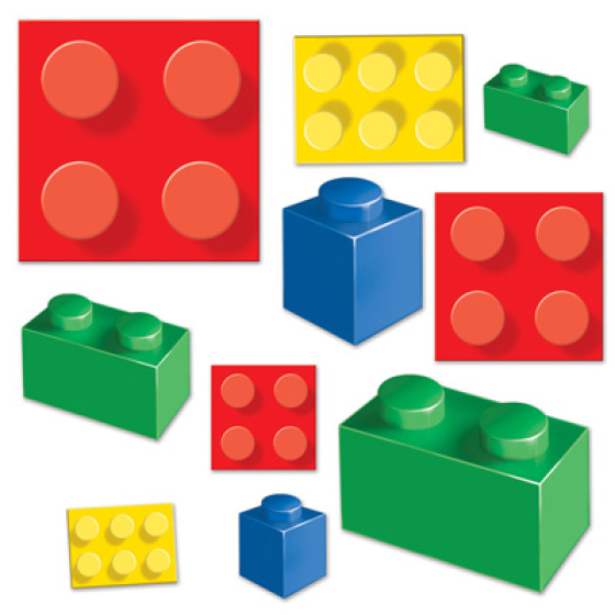 Beistle Building Blocks Cutouts