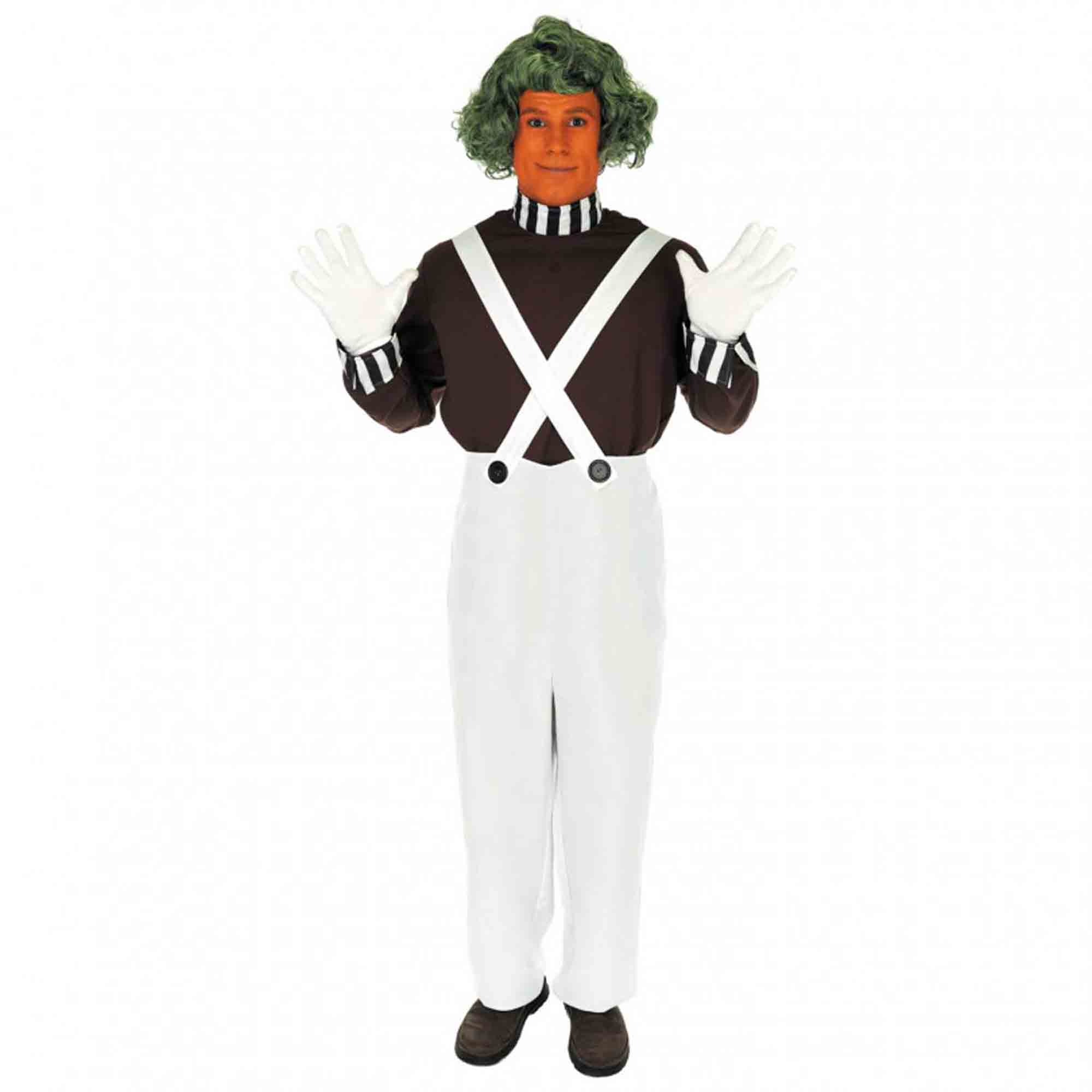 Costume Factory Worker with Wig Men's Small