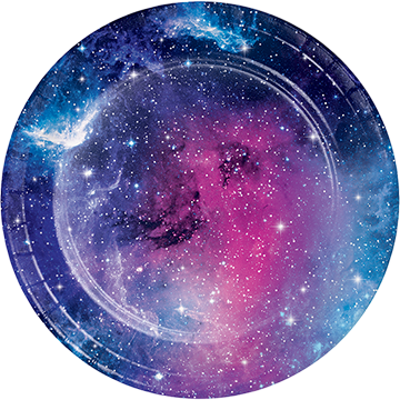 Galaxy Party Lunch Plates Paper 18cm NPC