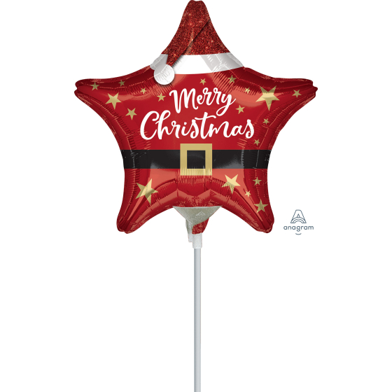 22cm Santa Merry Christmas Star A15
