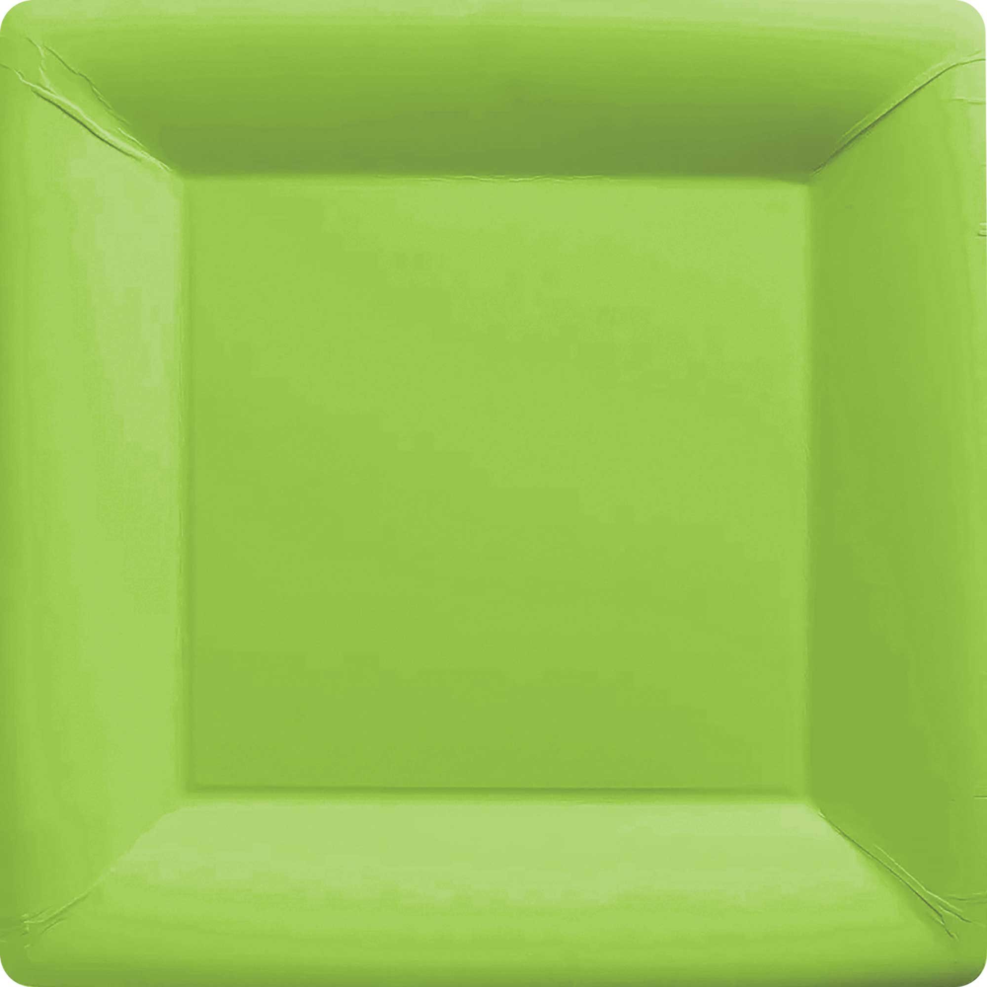 Paper Plates 26cm Square 20CT - Kiwi