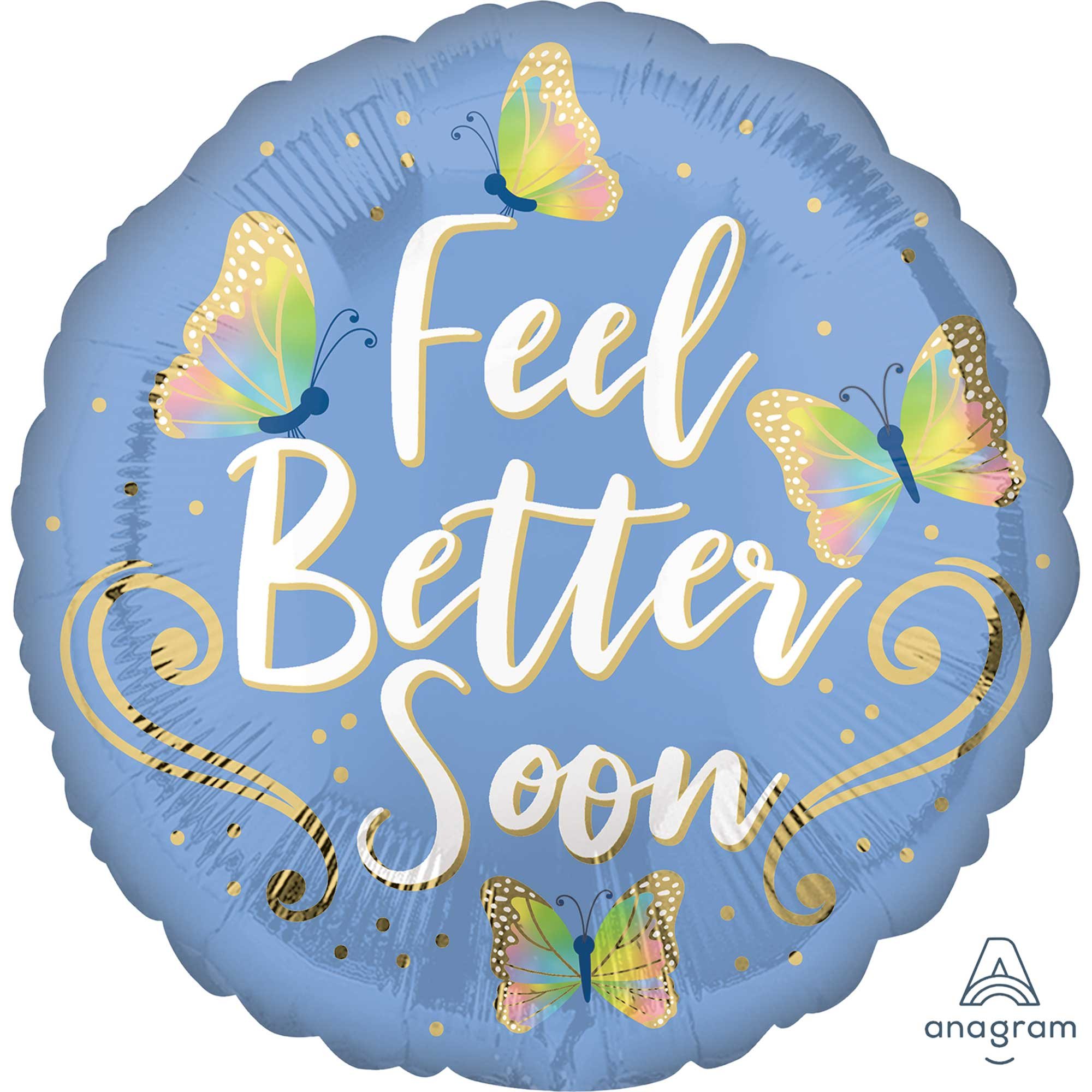 45cm Standard HX Feel Better Soon Butterflies S40