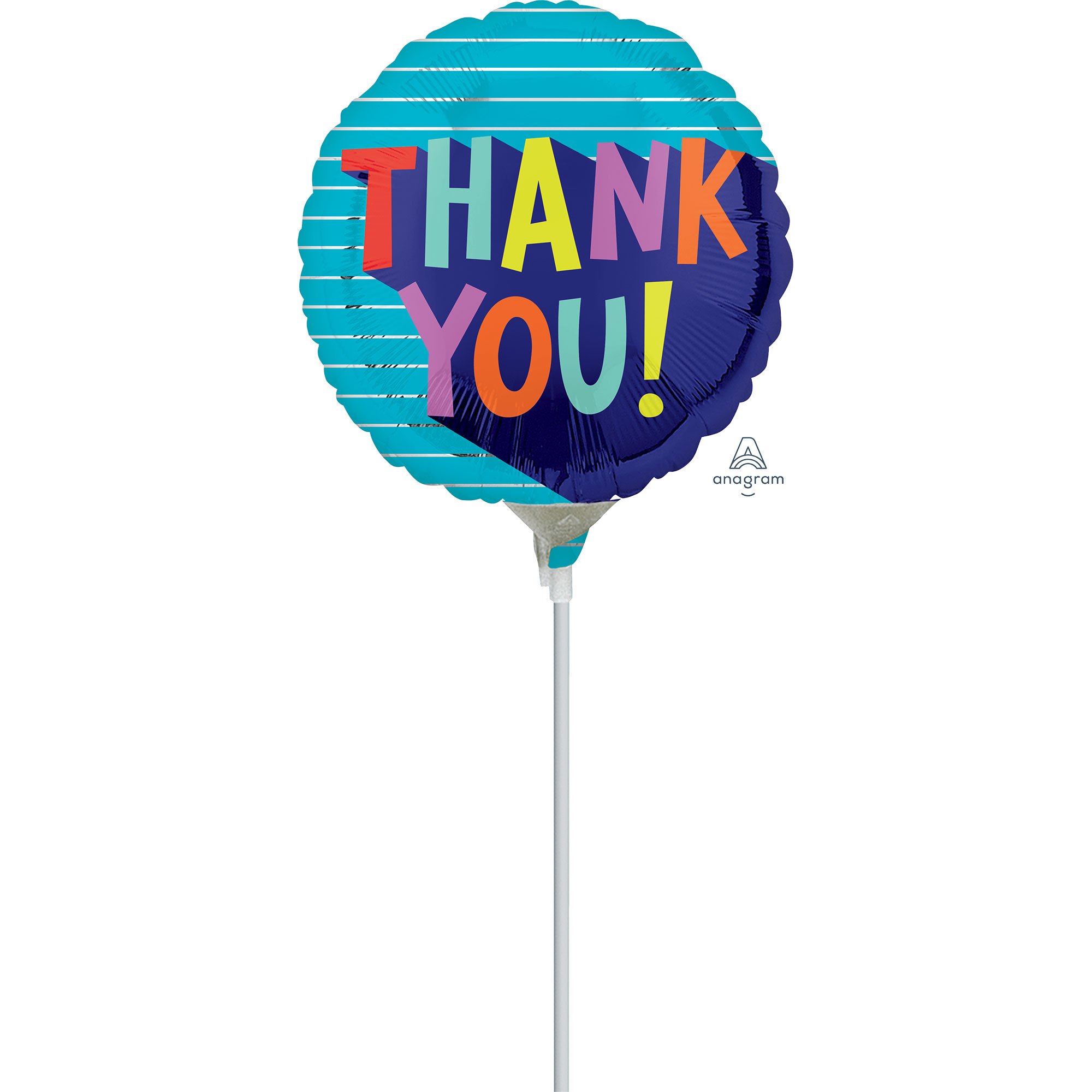 22cm Inflated Thank You! Fun Type Design A15