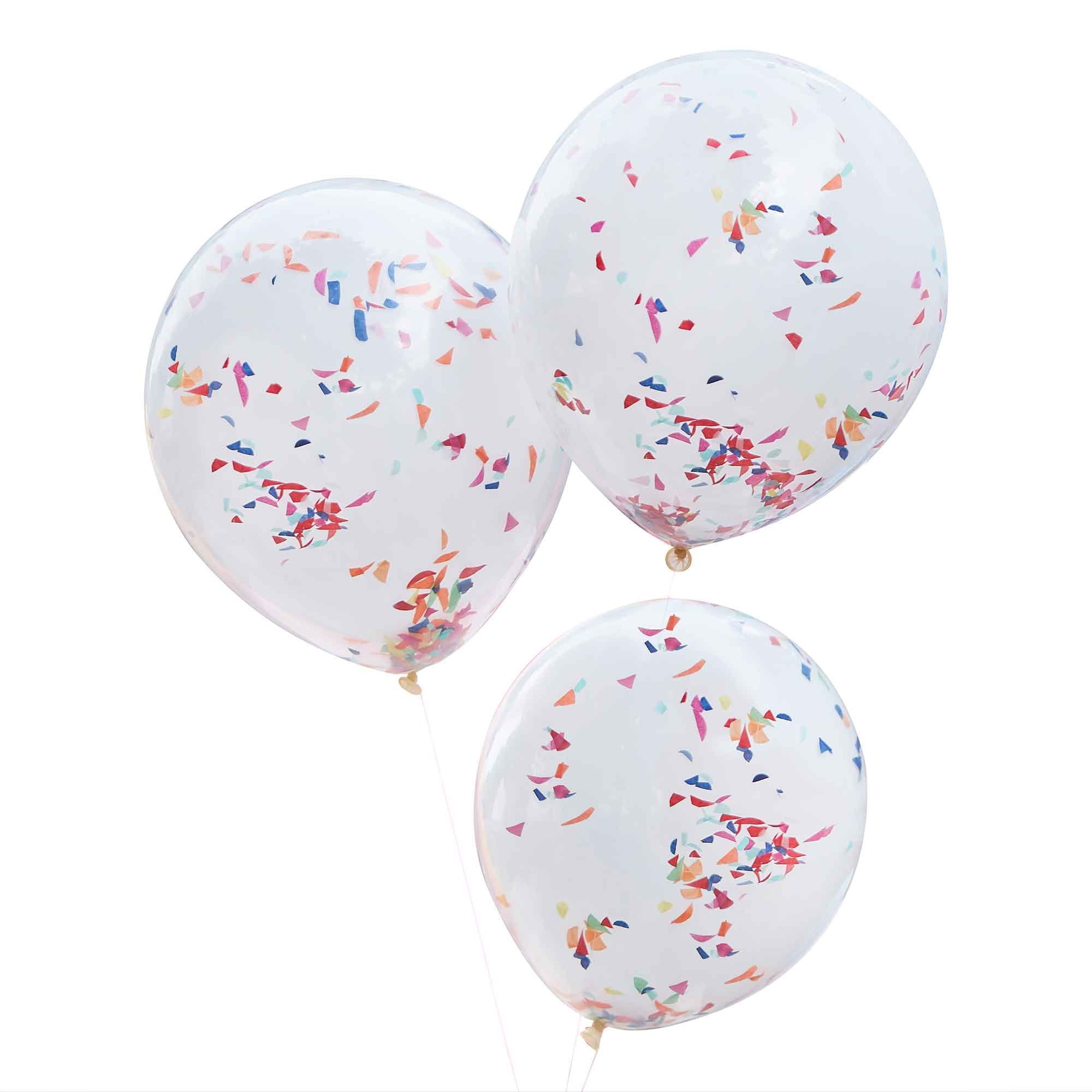 Mix It Up Balloon Bundle Double Stuffed Rainbow Shred