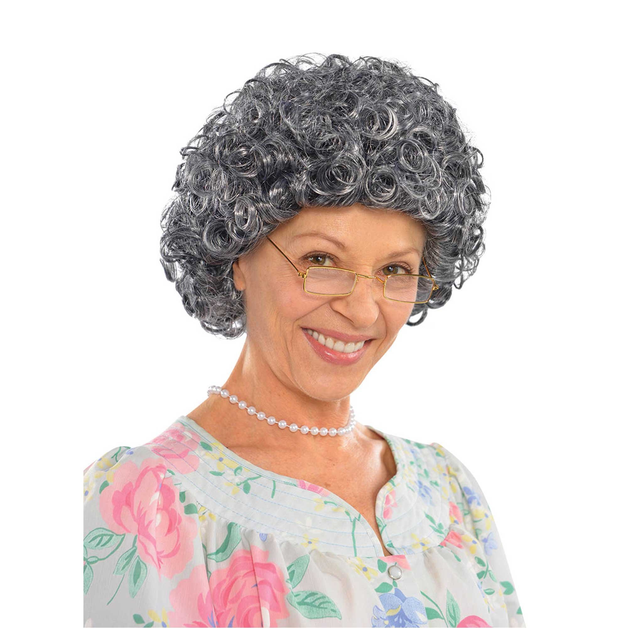 Wig Granny Curly