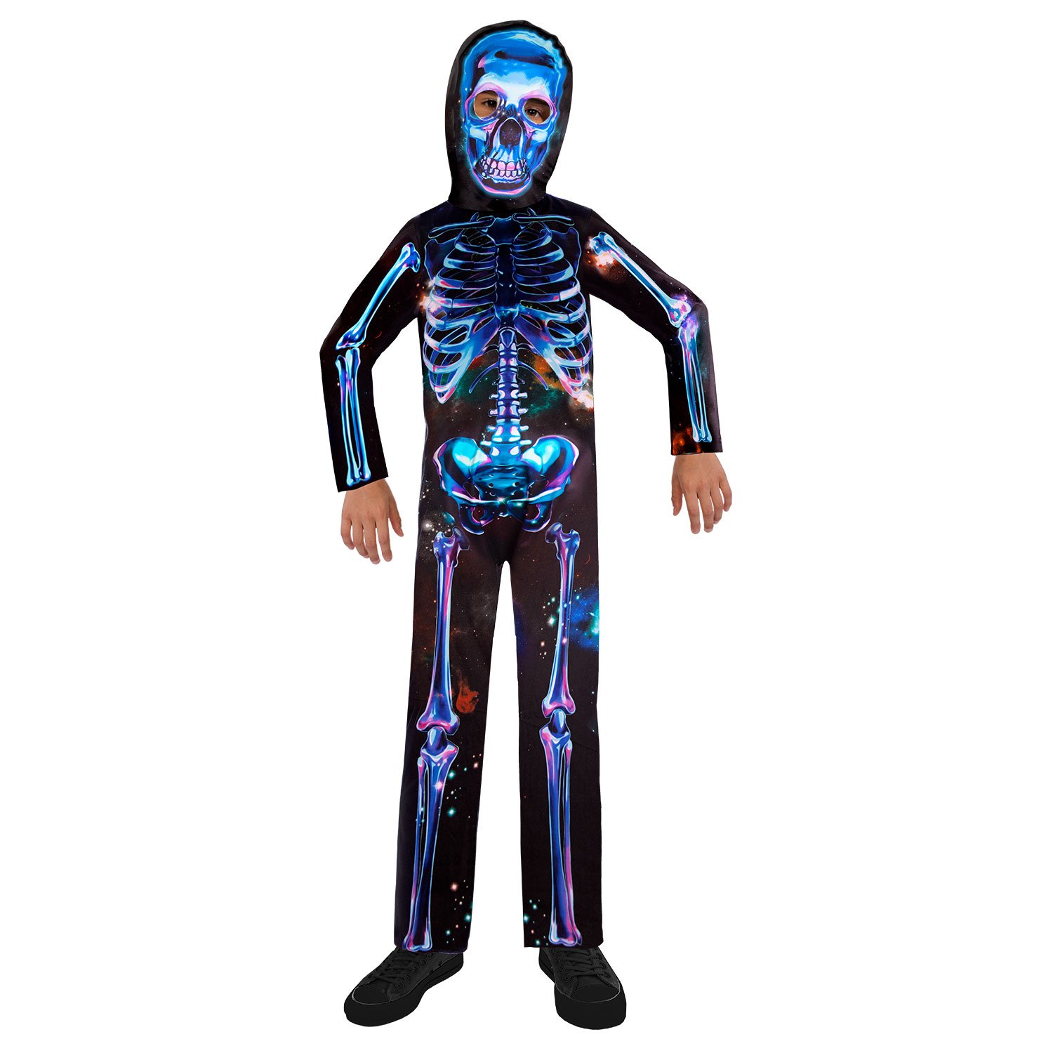 Costume Neon Skeleton Boys 3-4 Years