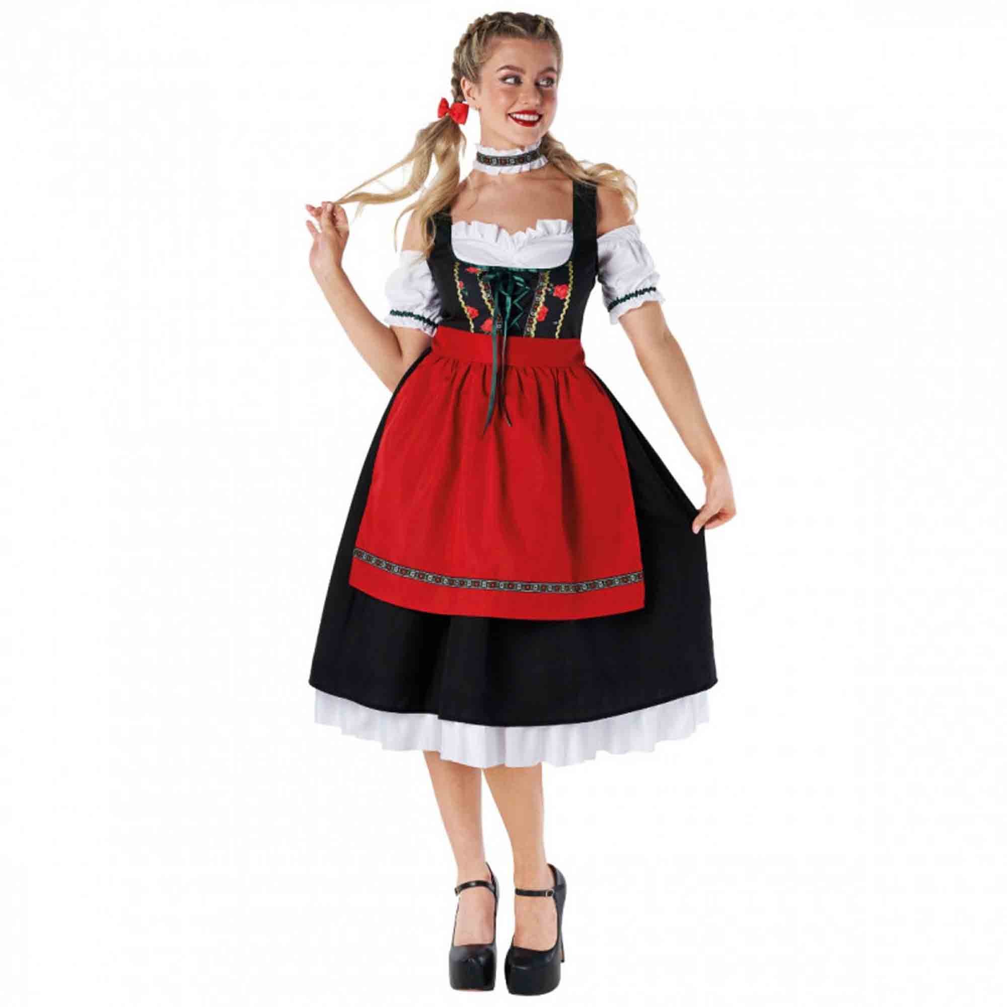 Costume Bavarian Long Dress Women's Size 12-14
