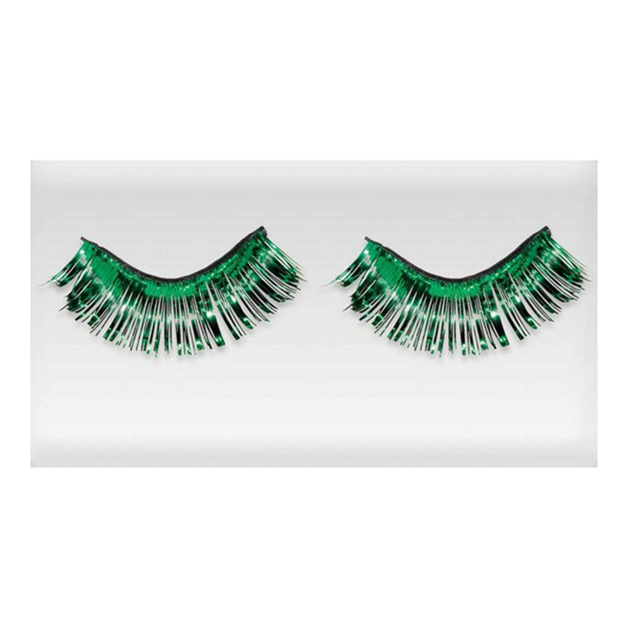 Team Spirit Tinsel Eyelashes Green 14+
