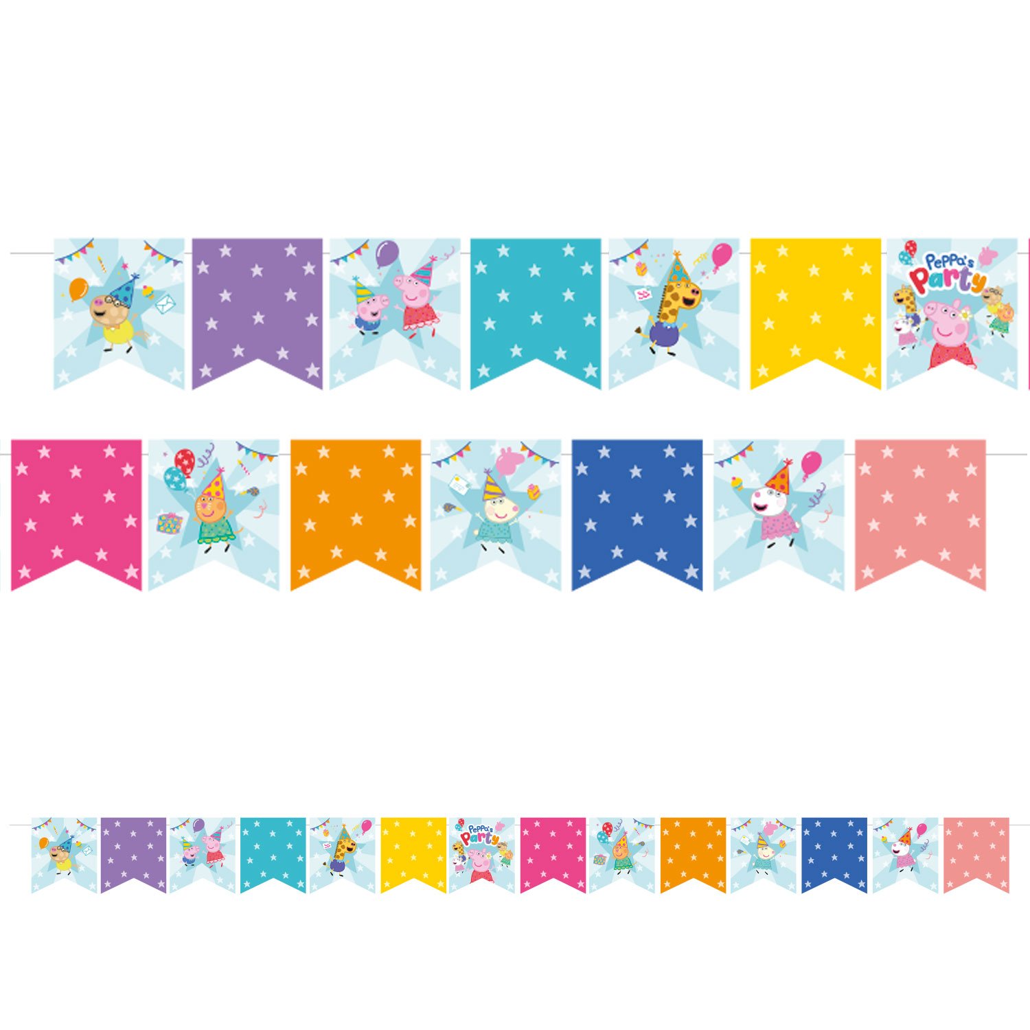 Peppa's Party Print Banner