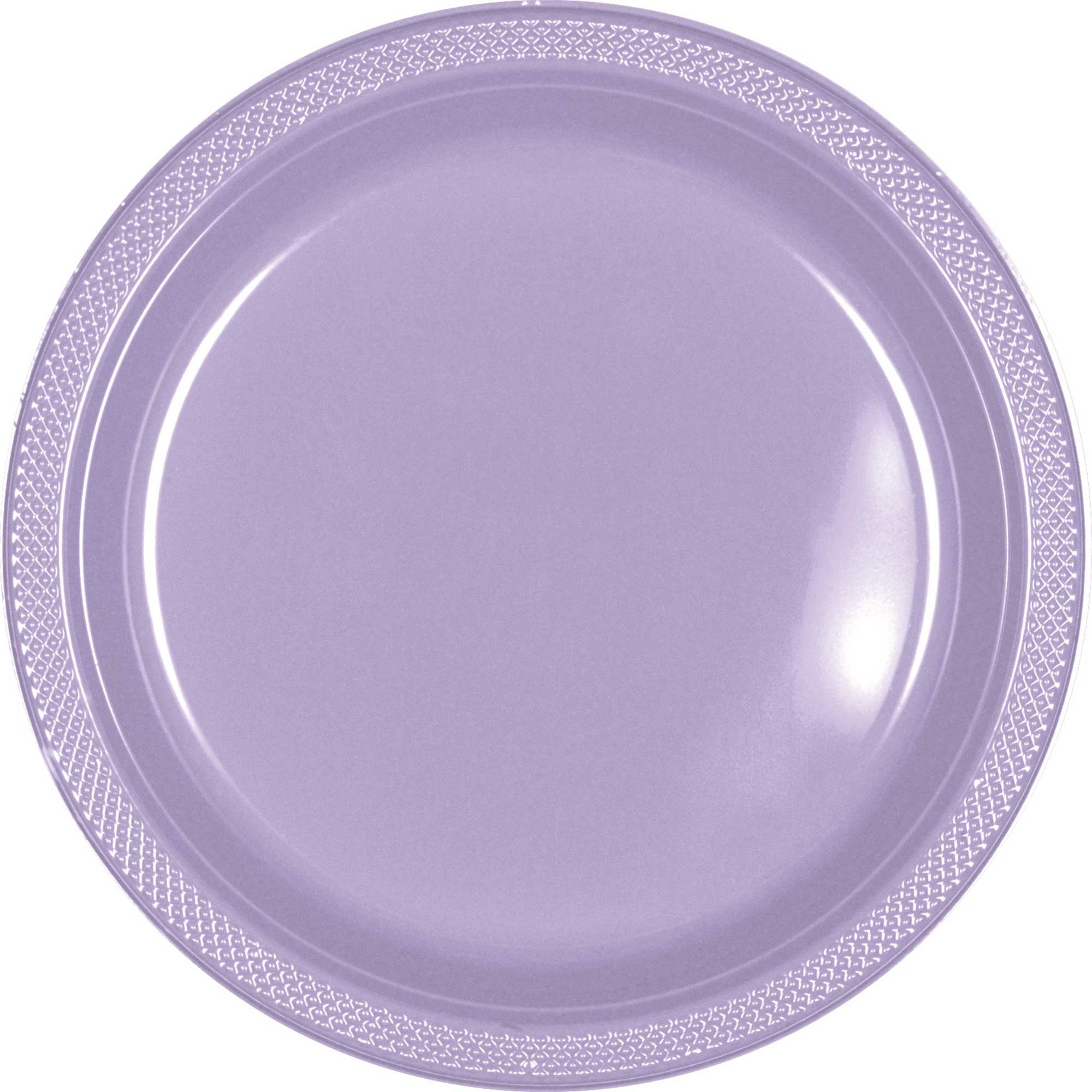 Premium Plastic Plates 26cm 20 Pack - Lavender