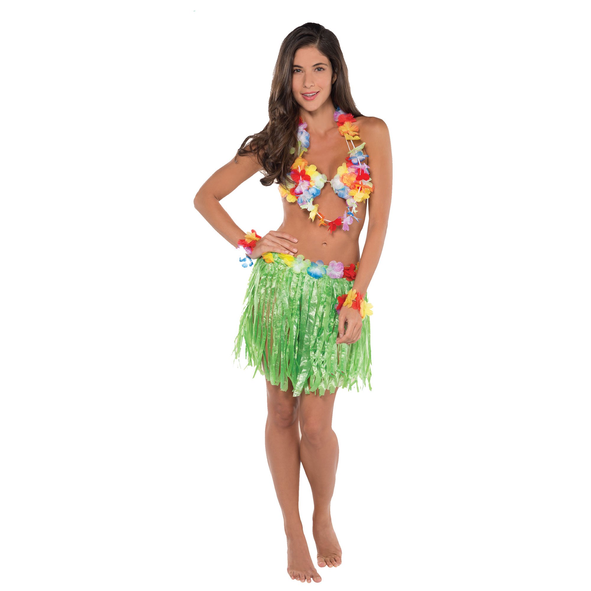 Hawaiian Hula Skirt Green - Kids