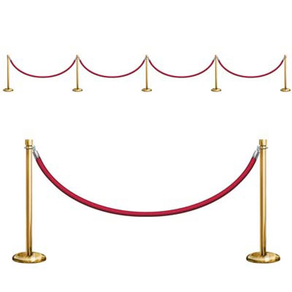 Beistle Awards Night Stanchion Barriers Wall Decorations Insta-Theme Props