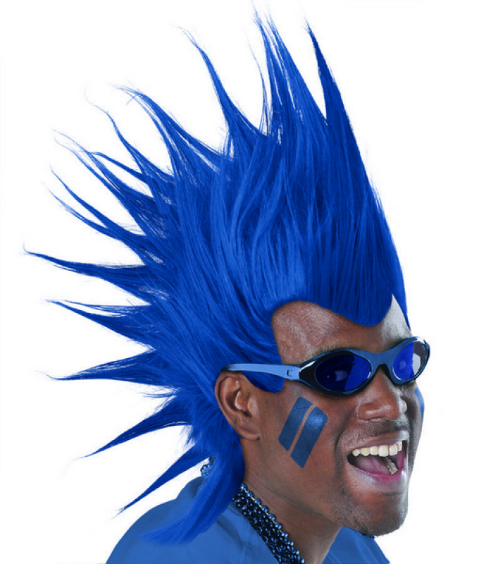 Mohawk Wig Blue Amscan Asia Pacific