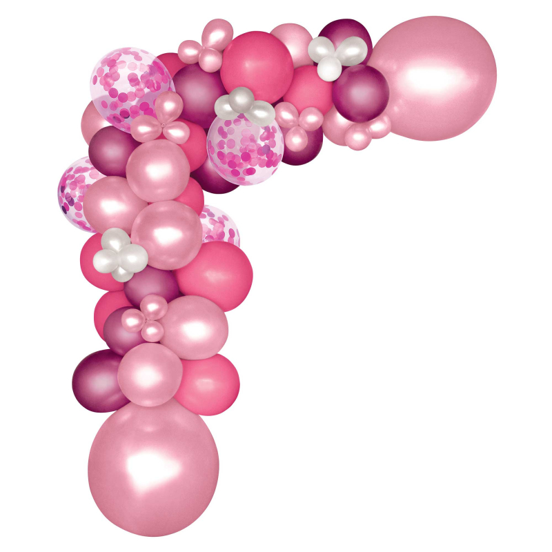 Balloon Garland Kit Pink with 70 Assorted Balloons Amscan Asia Pacific