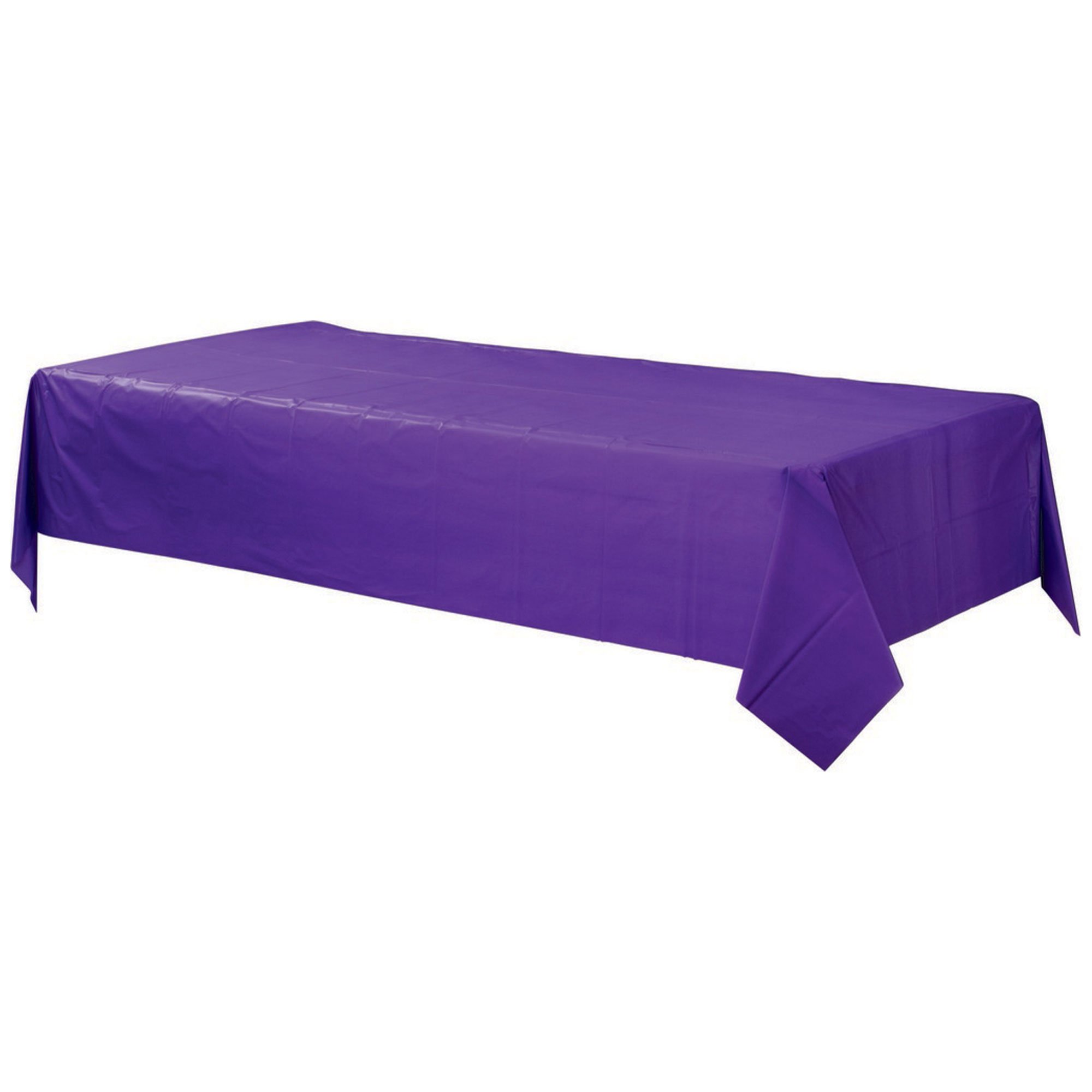 Plastic Rectangular Tablecover-New Purple